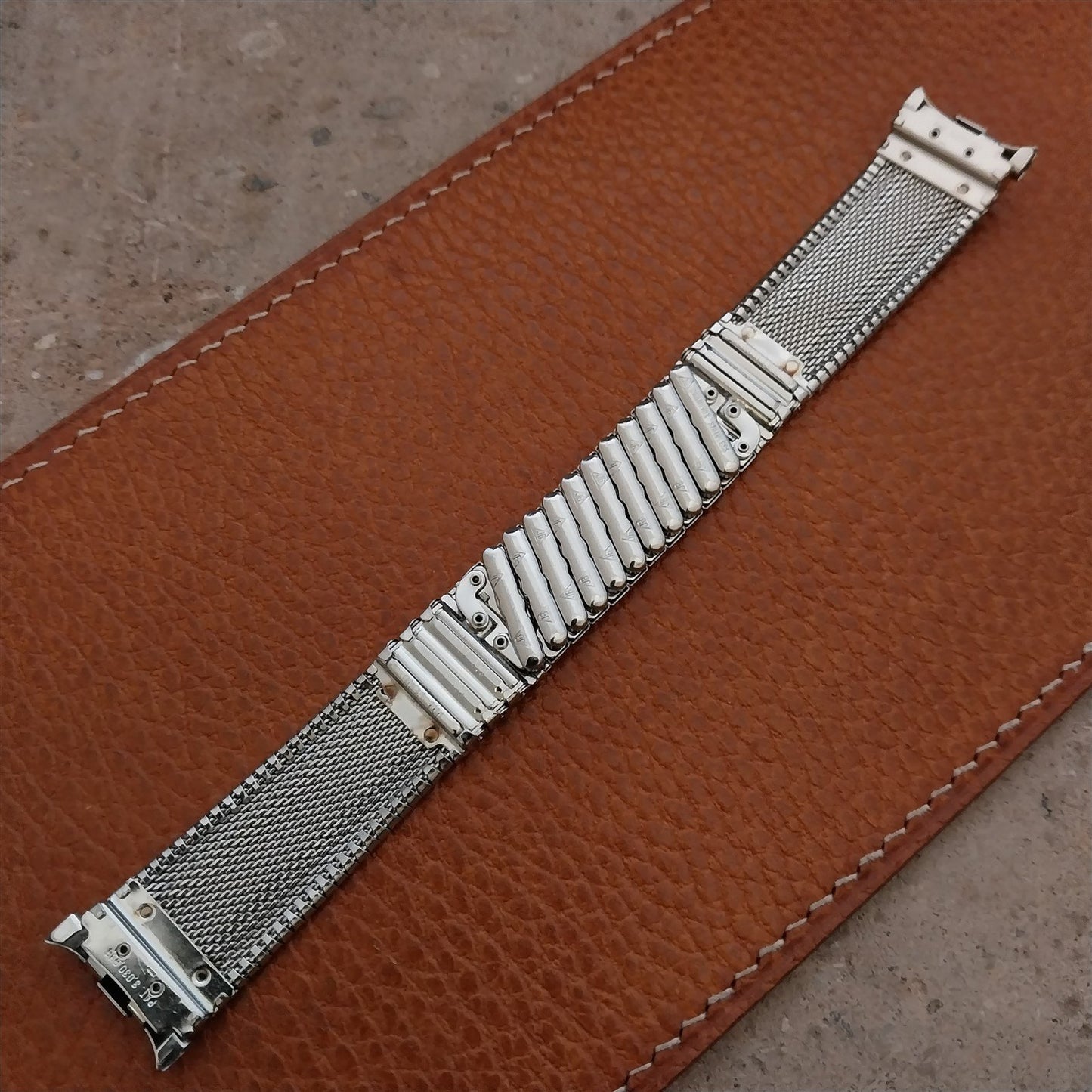 18mm 19mm Stainless Steel JB Champion USA Mid-Century nos Vintage Watch Band