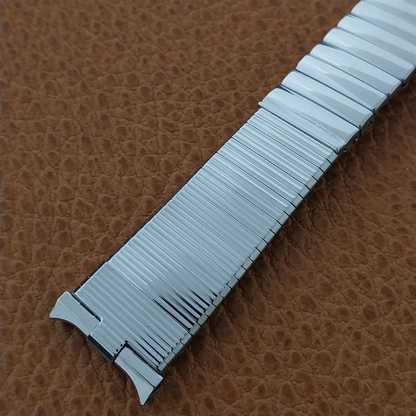 18mm 19mm Stainless Steel JB Champion USA Mid-Century nos Vintage Watch Band