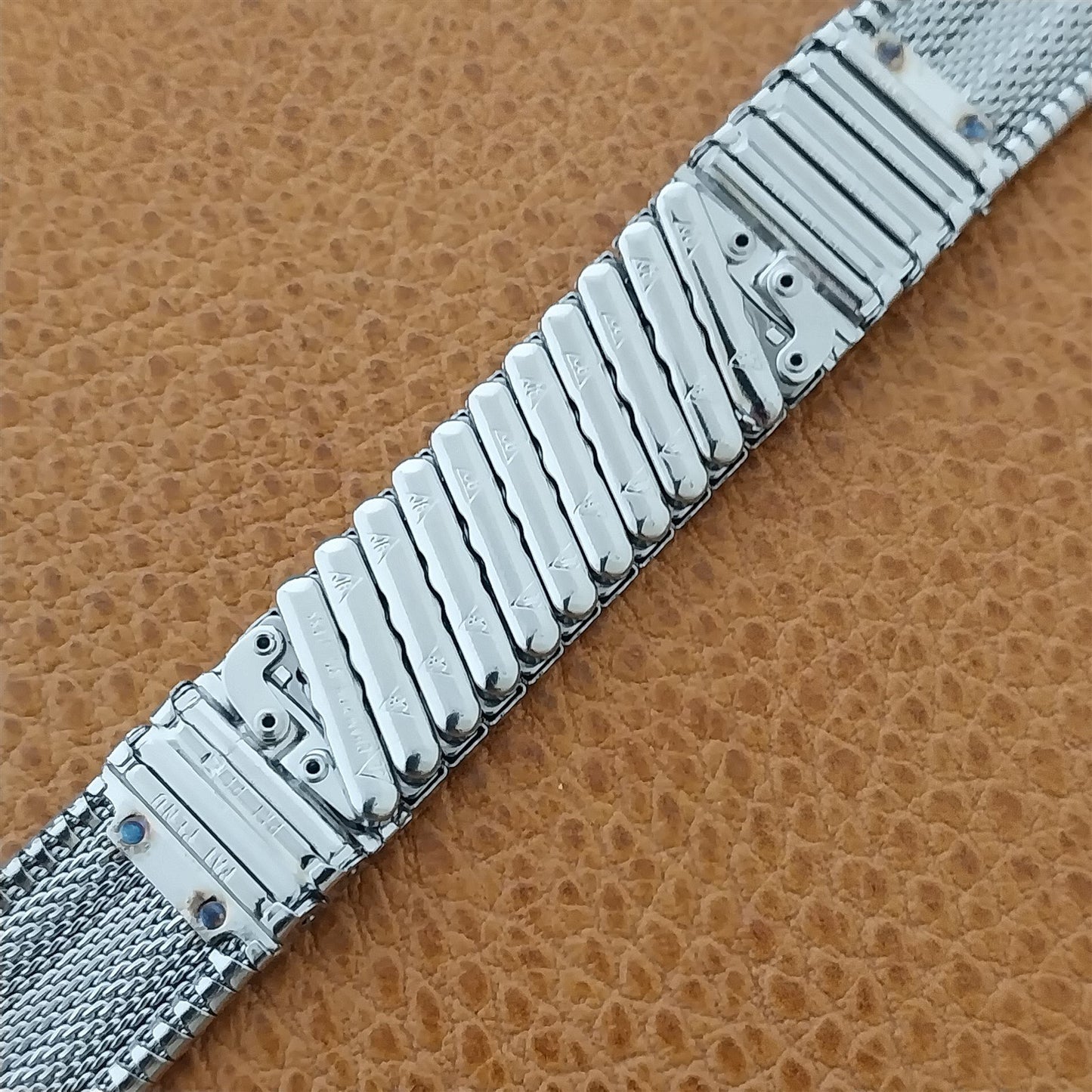 18mm 19mm Stainless Steel JB Champion USA Mid-Century nos Vintage Watch Band