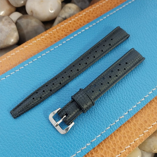 Vintage 12mm Swiss Tropic Skindiver Dive Rubber Strap Unused 1960s Watch Band