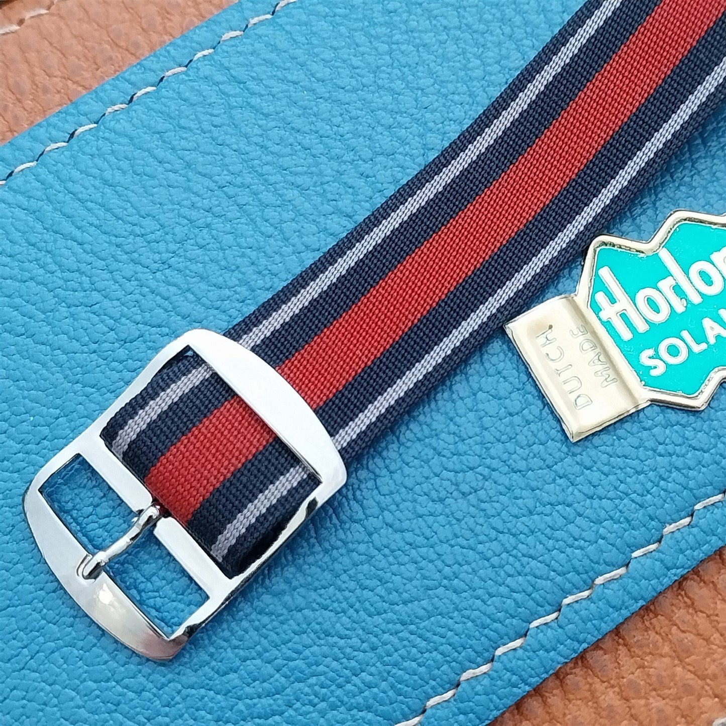 Vintage 18mm Perlon Reversible Classic Single Pass NOS 1960s Unused Watch Strap