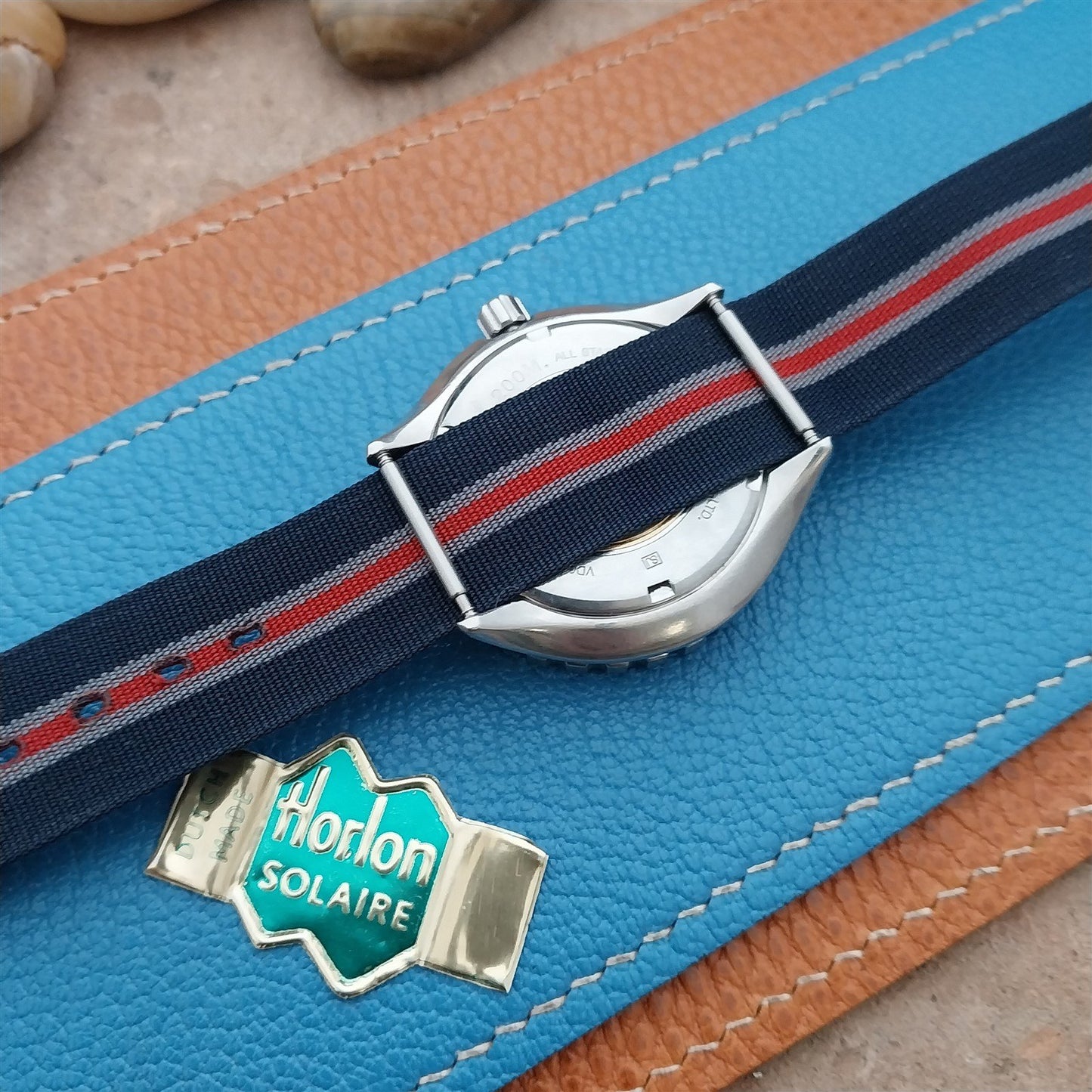 Vintage 18mm Perlon Reversible Classic Single Pass NOS 1960s Unused Watch Strap