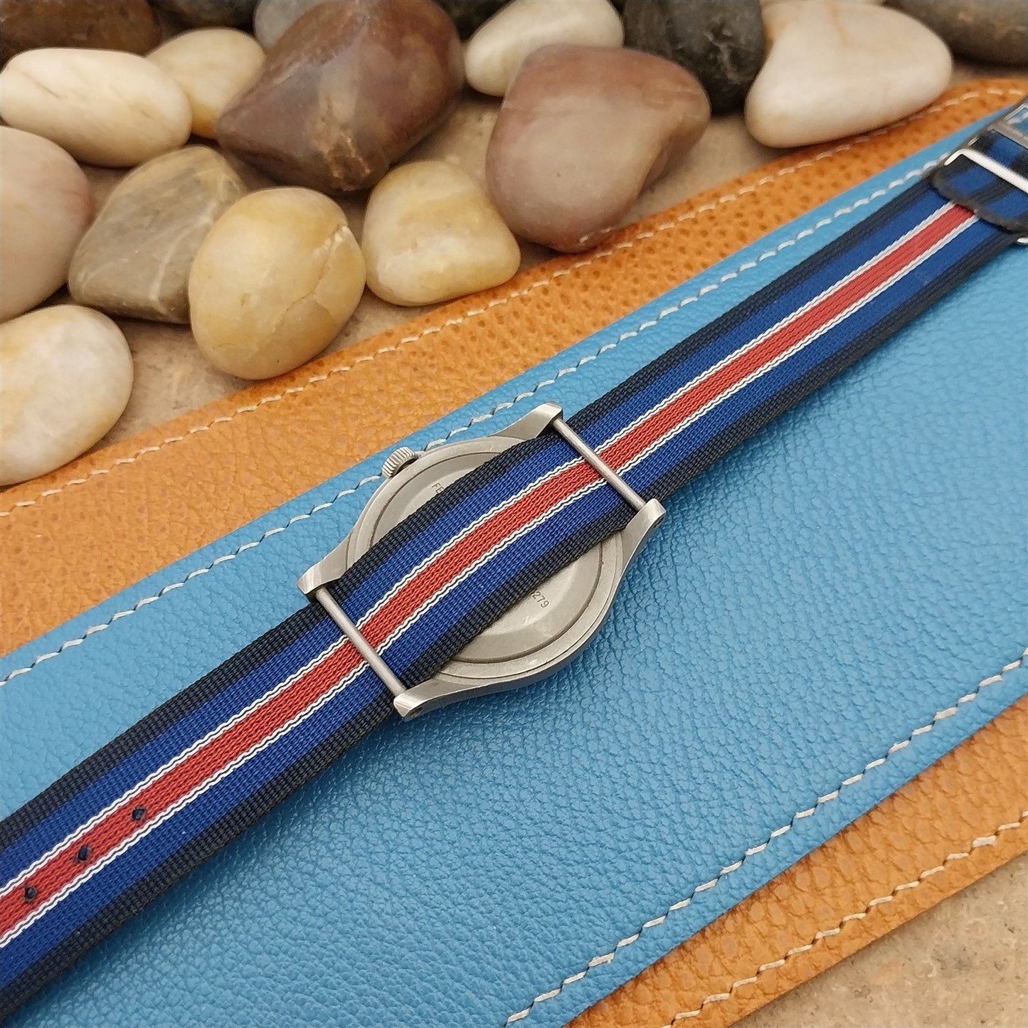 18mm Reversible Nylon Classic Single Pass 1960s Unused Vintage Watch Band