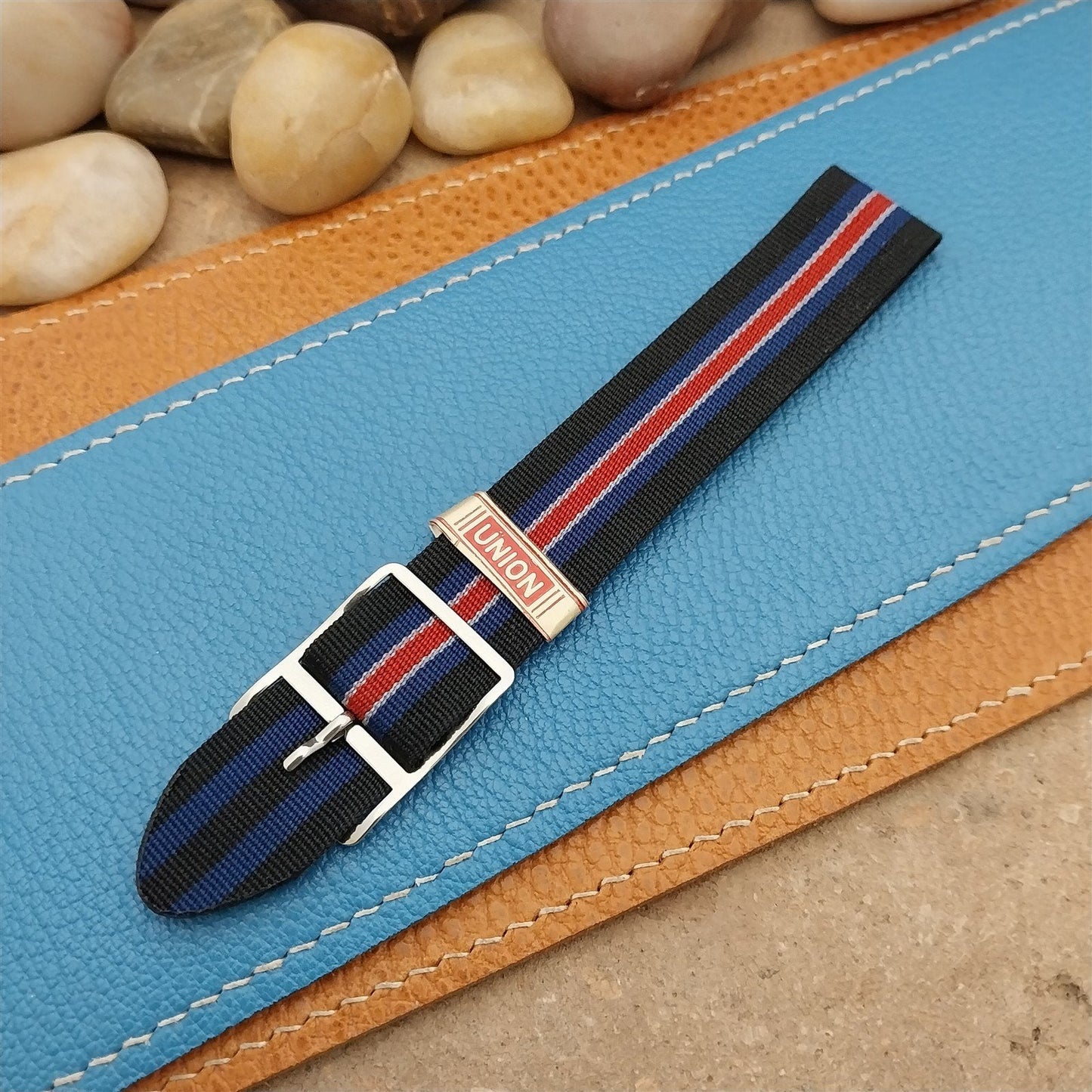 18mm Reversible Nylon Classic Single Pass 1960s Unused Vintage Watch Band