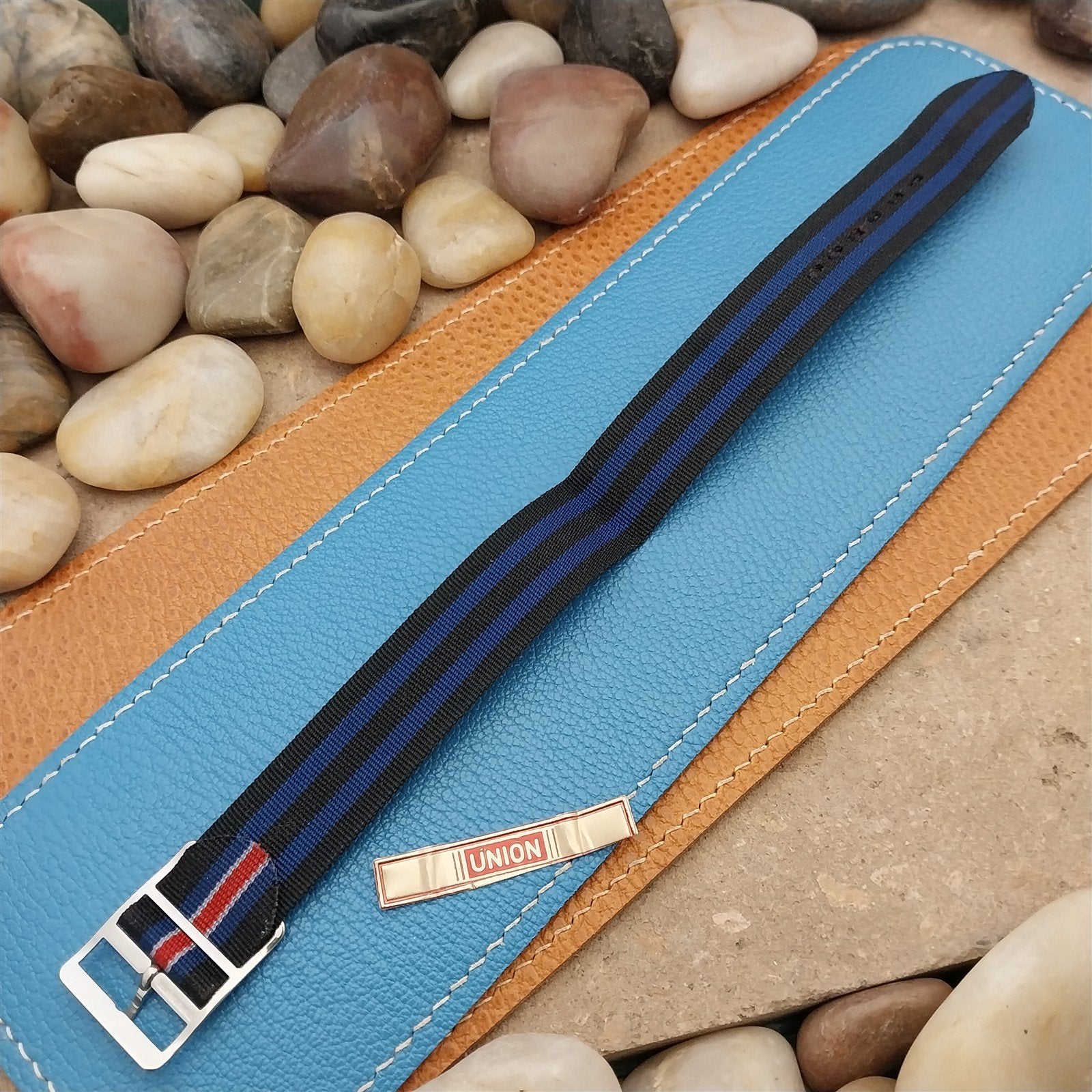 18mm Reversible Nylon Classic Single Pass 1960s Unused Vintage Watch Band