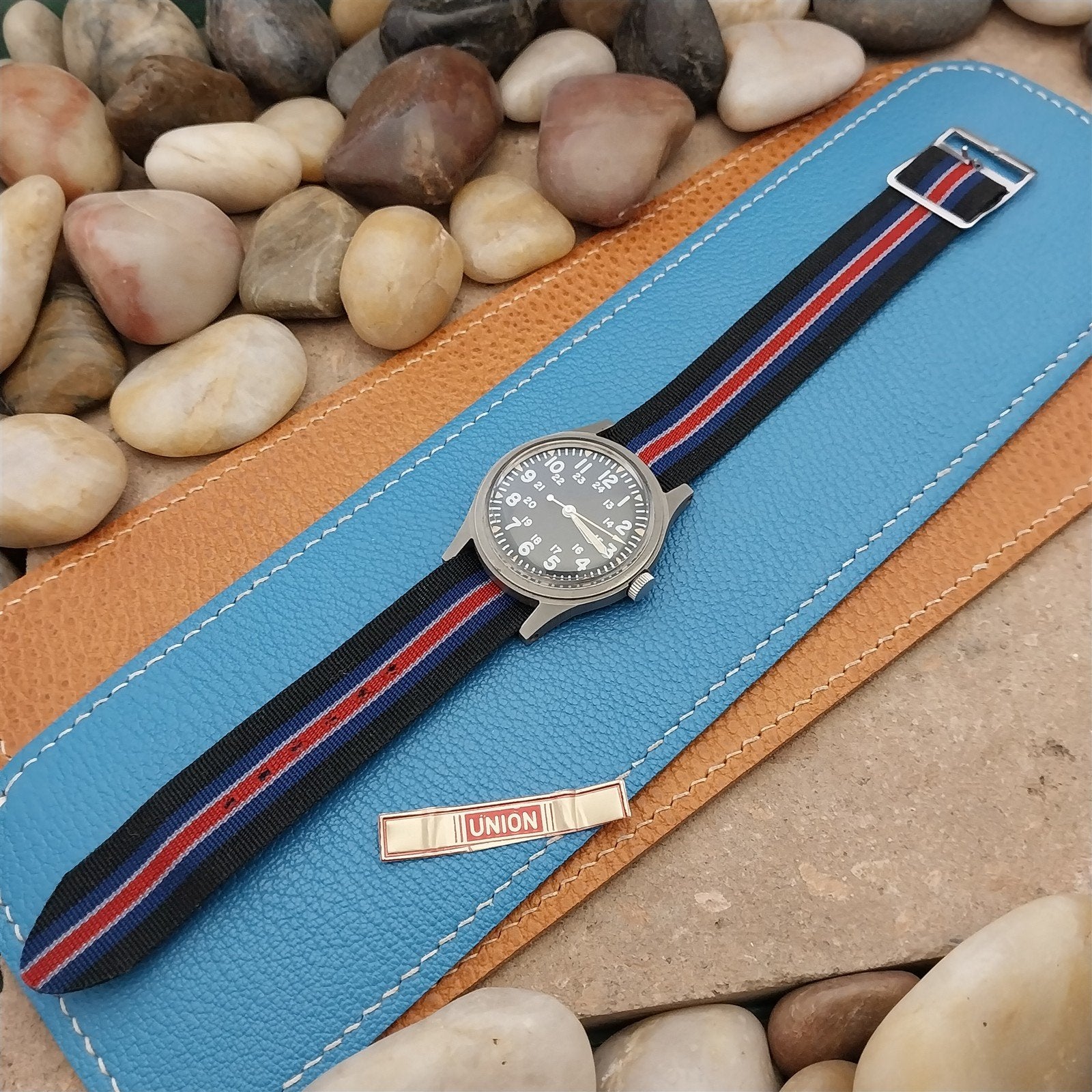 18mm Reversible Nylon Classic Single Pass 1960s Unused Vintage Watch Band