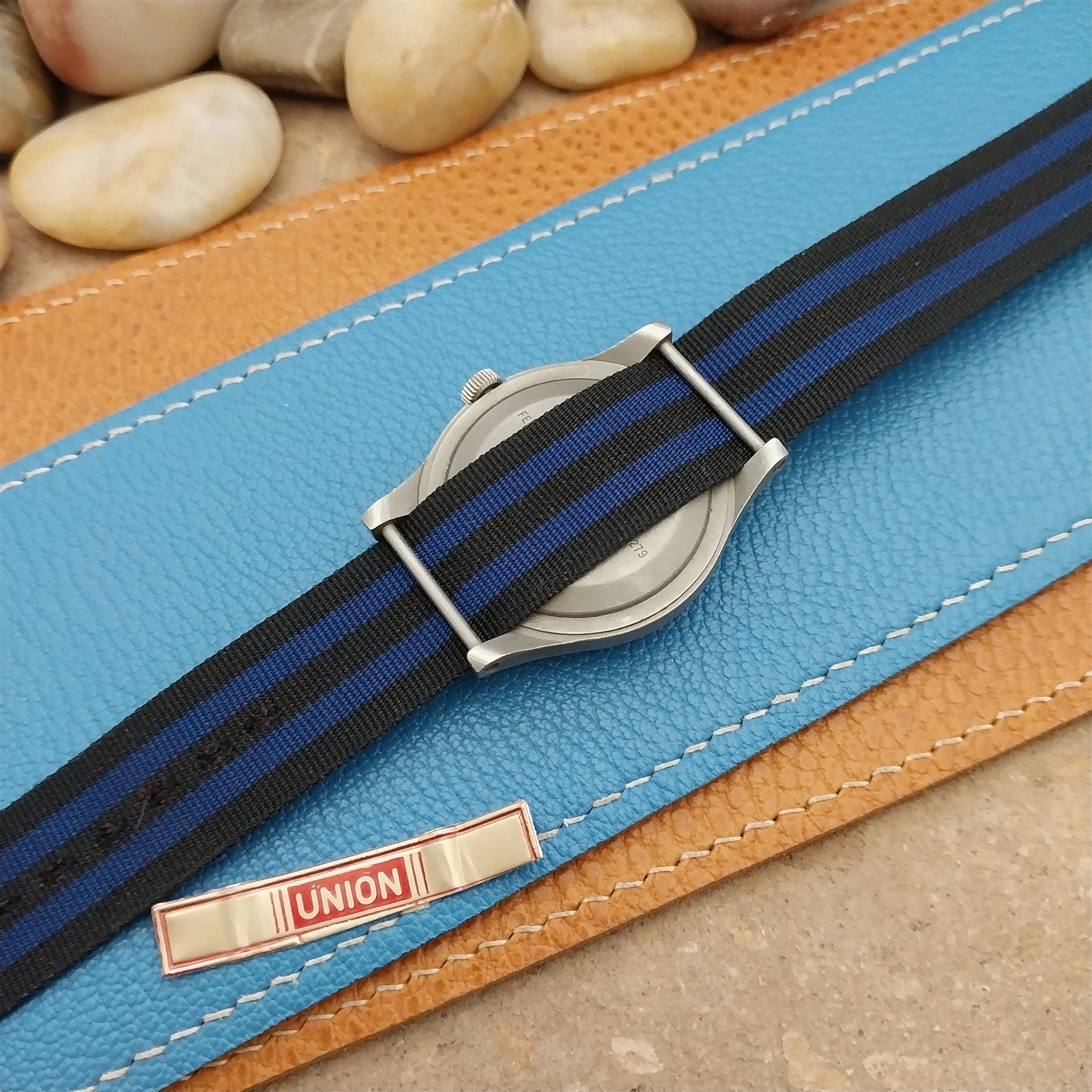 18mm Reversible Nylon Classic Single Pass 1960s Unused Vintage Watch Band