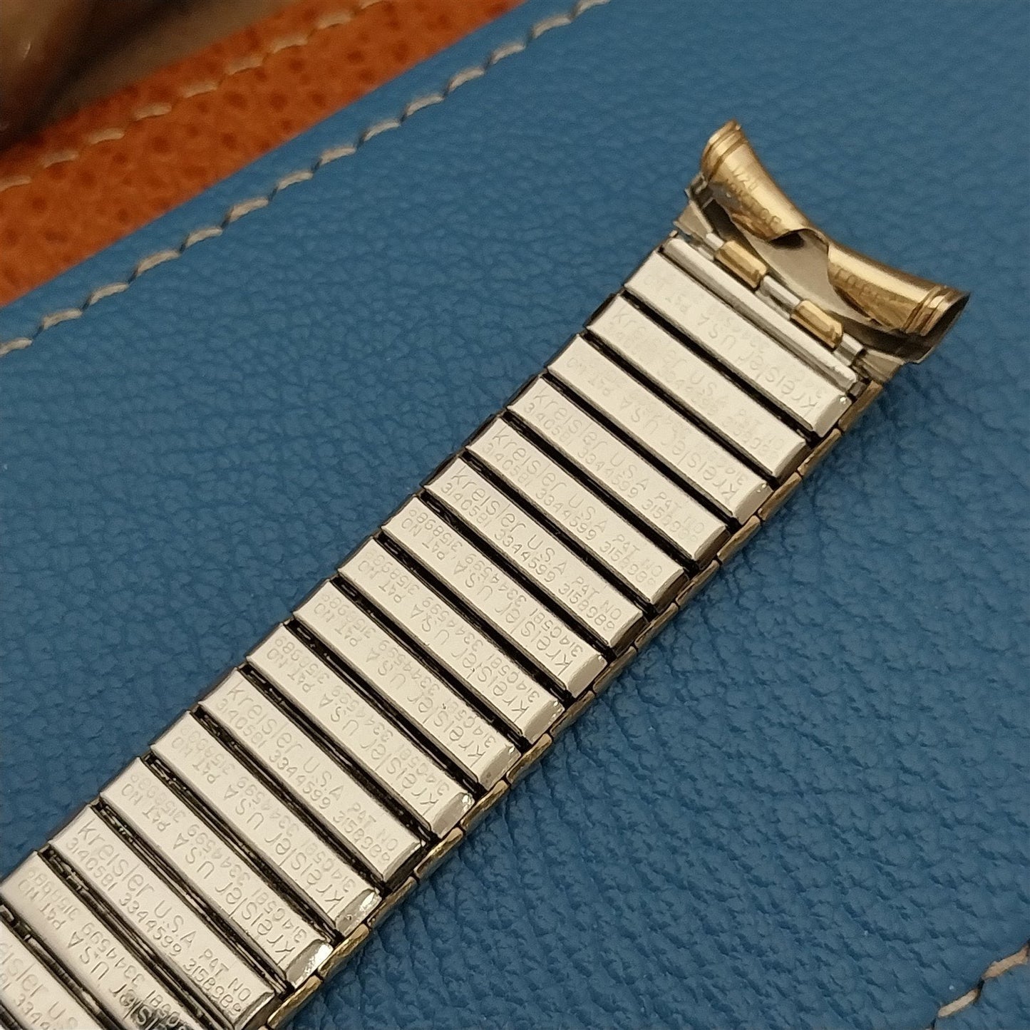 Vintage 19mm 18mm 17mm Kreisler USA Long Gold-Filled Classic 1960s Watch Band