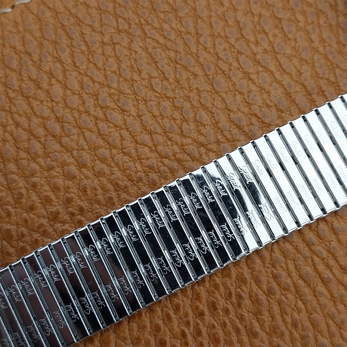 17.2mm 19mm 10K White Gold-Filled Classic Speidel Thinline Vintage Watch Band