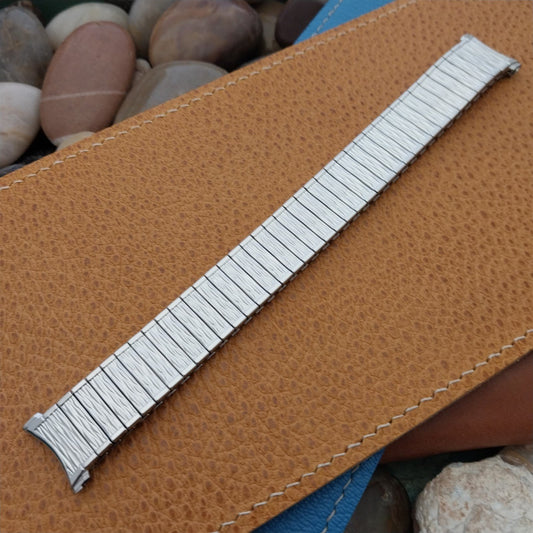 19mm 18mm Long Stainless Steel 1970s Speidel Valencia Unused Vintage Watch Band