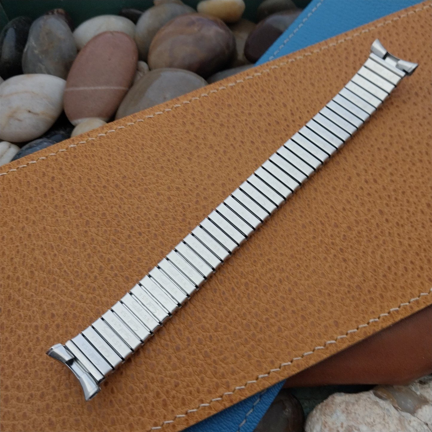 19mm 18mm Long Stainless Steel 1970s Speidel Valencia Unused Vintage Watch Band