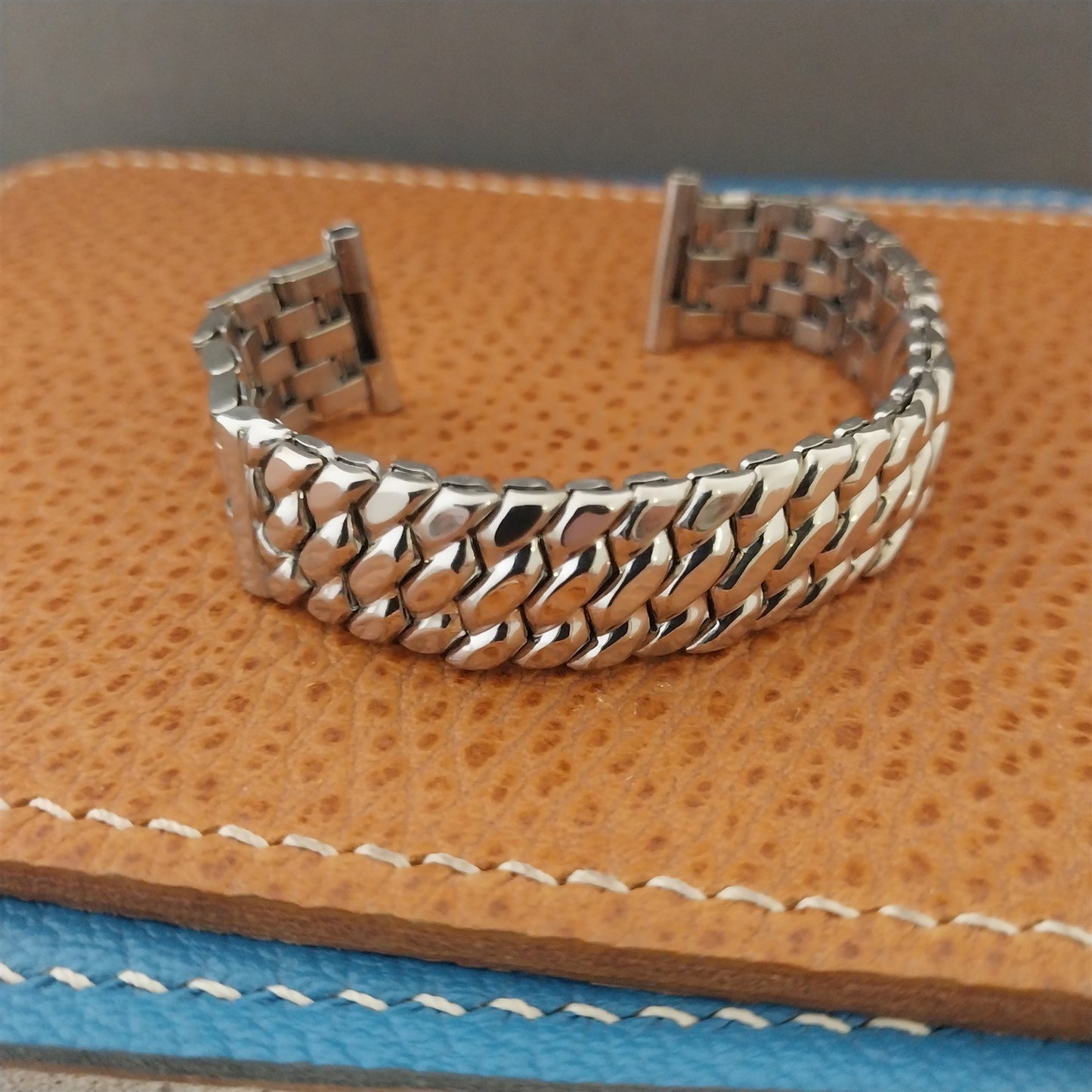 1958 10K White Gold Filled Speidel Classic nos Unused 1950s Vintage Watch Band