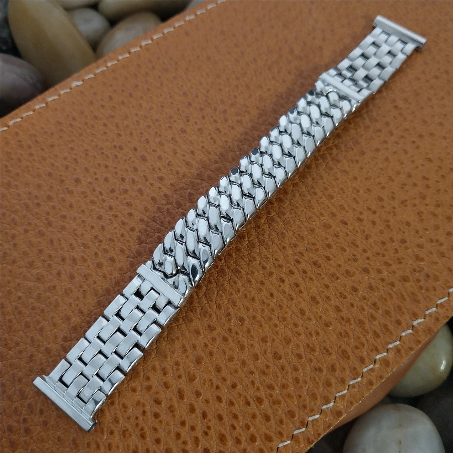 1958 10K White Gold Filled Speidel Classic nos Unused 1950s Vintage Watch Band