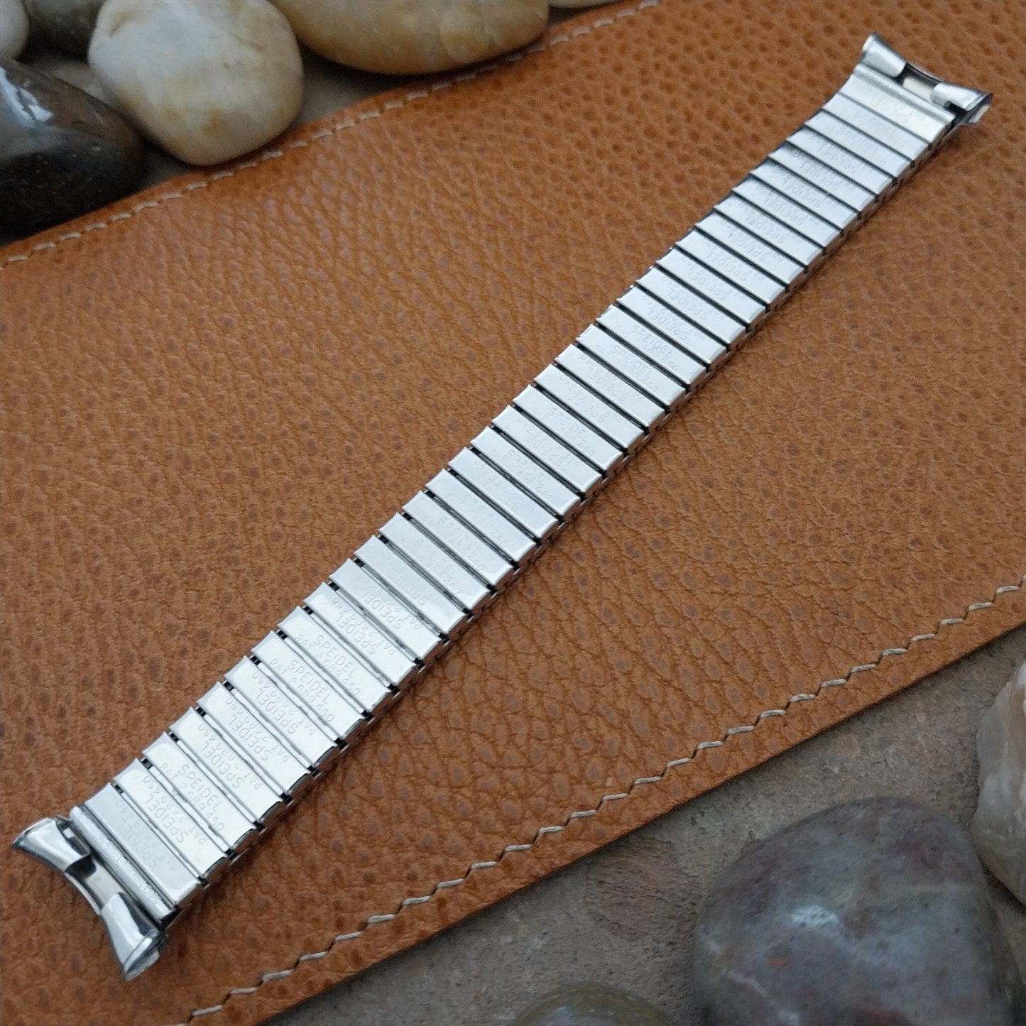 1964 19mm 18mm Matte White Gold-Fill Speidel Spartacus Unused Vintage Watch Band