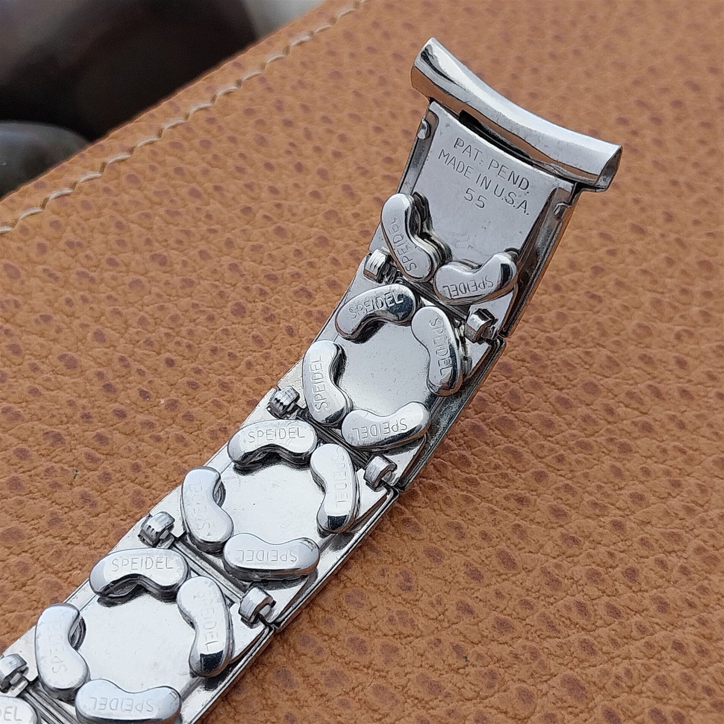 19mm 18mm 16mm White Gold-Fill MCM 1955 Speidel In The Groove Unused Watch Band