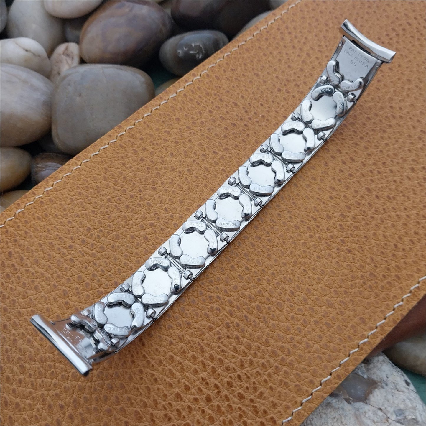 19mm 18mm 16mm White Gold-Fill MCM 1955 Speidel In The Groove Unused Watch Band