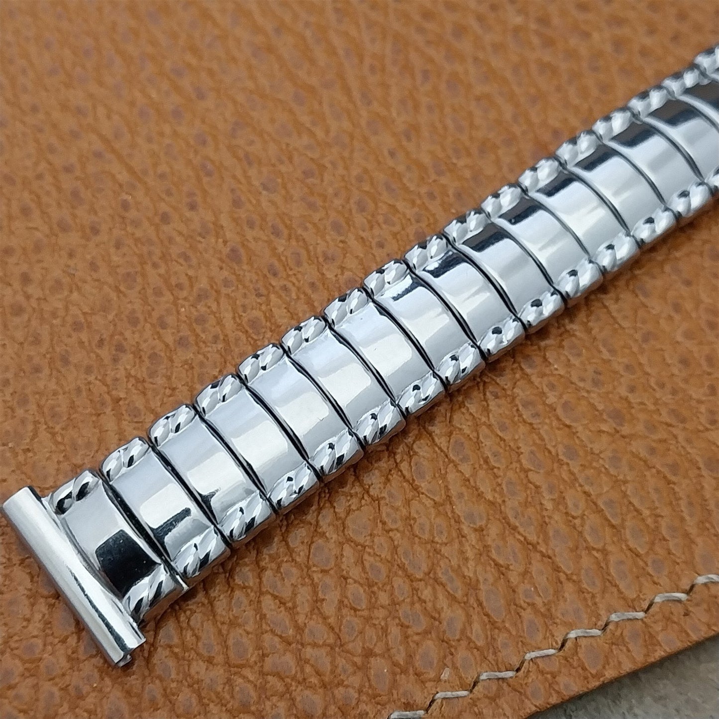 Short Flex-Let Stainless Steel 5/8" nos Unused Classic 1950s Vintage Watch Band