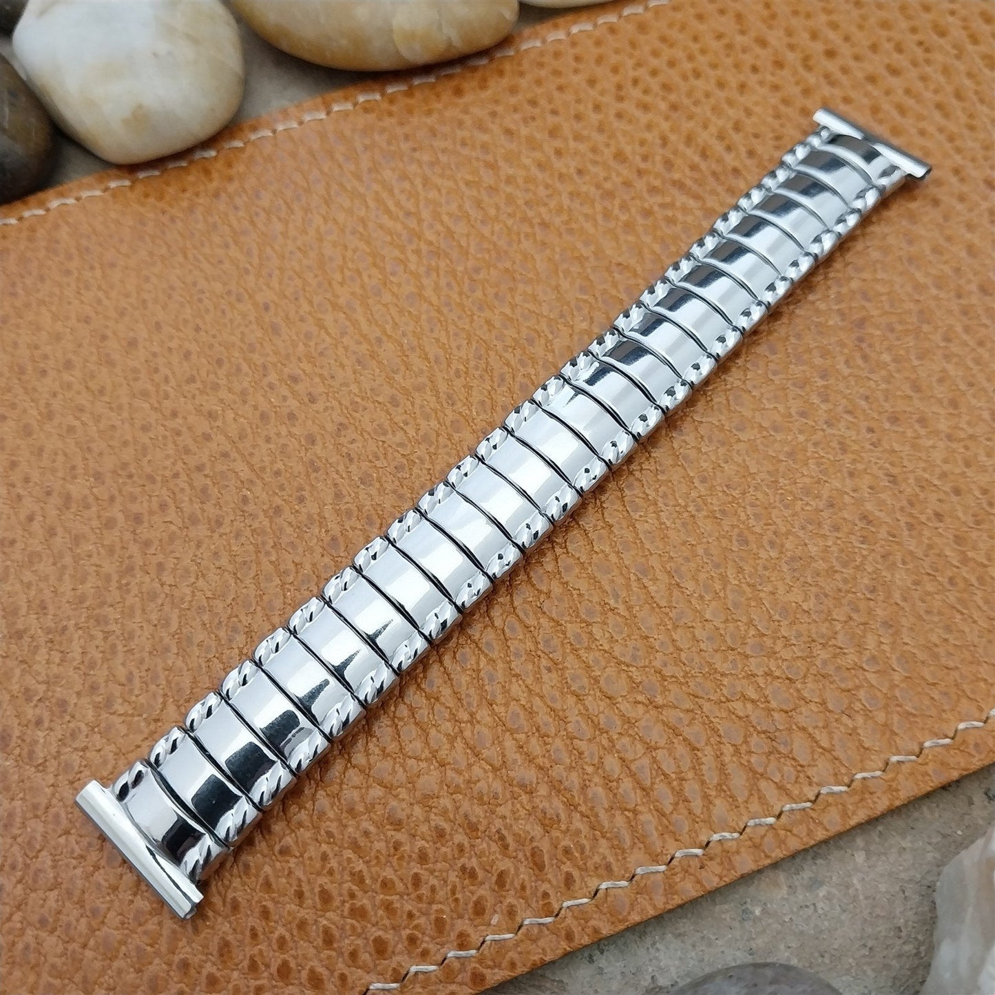 Short Flex-Let Stainless Steel 5/8" nos Unused Classic 1950s Vintage Watch Band