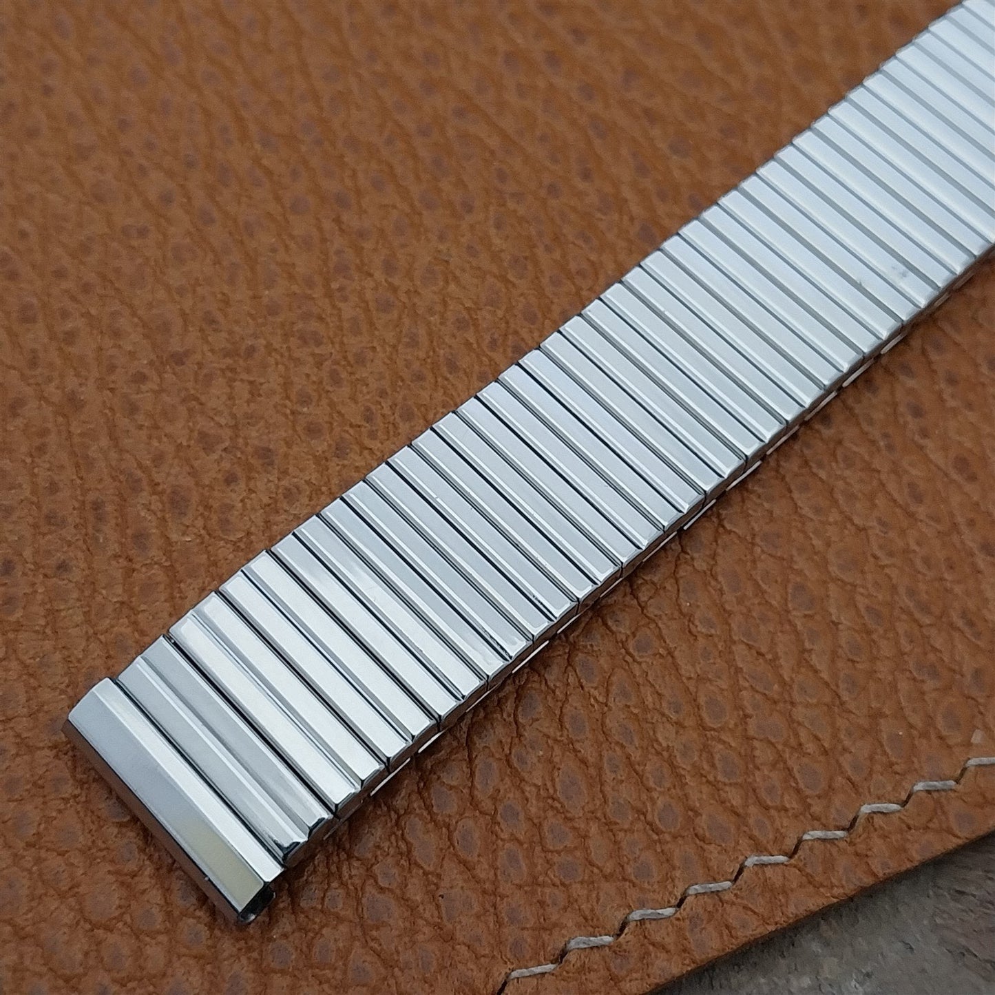 Flex-Let 5/8" Stainless Steel Stretch Classic 1960s Unused Vintage Watch Band