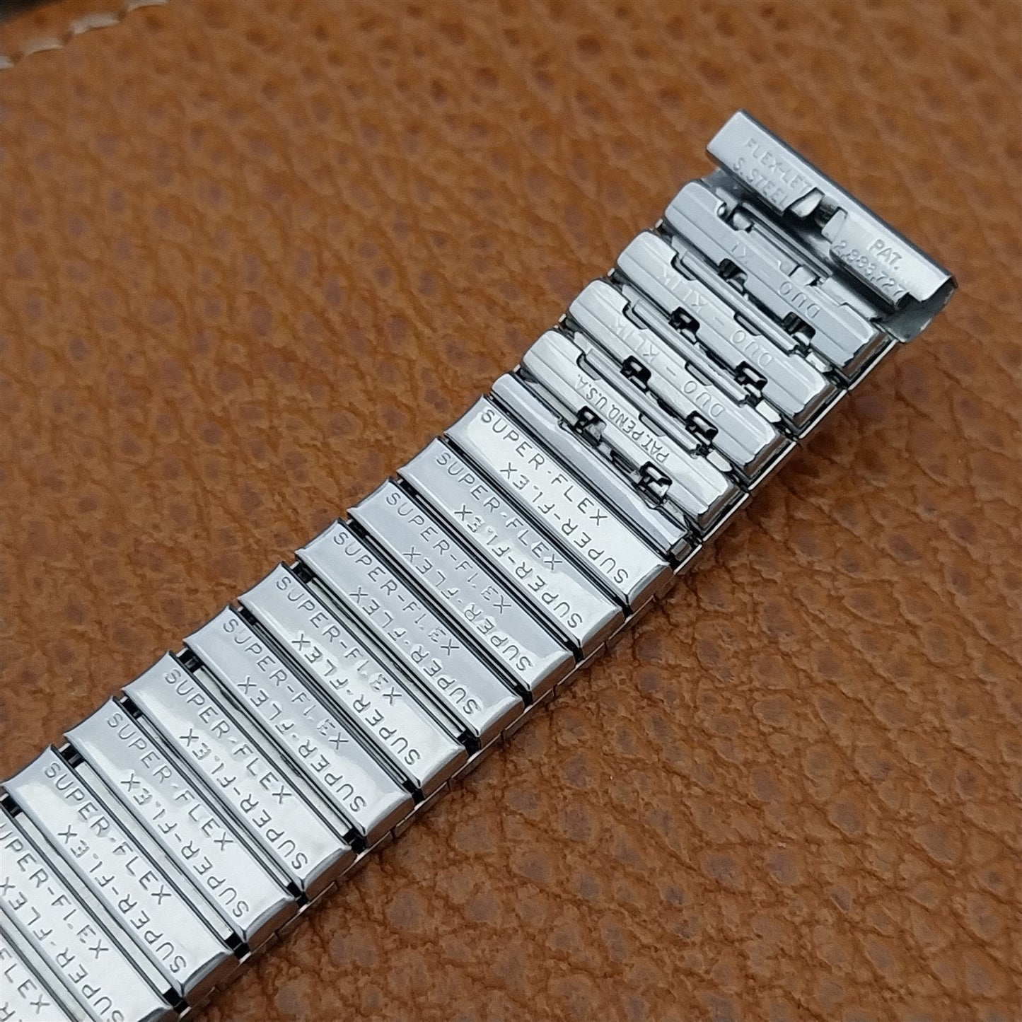 Flex-Let 5/8" Stainless Steel Stretch Classic 1960s Unused Vintage Watch Band