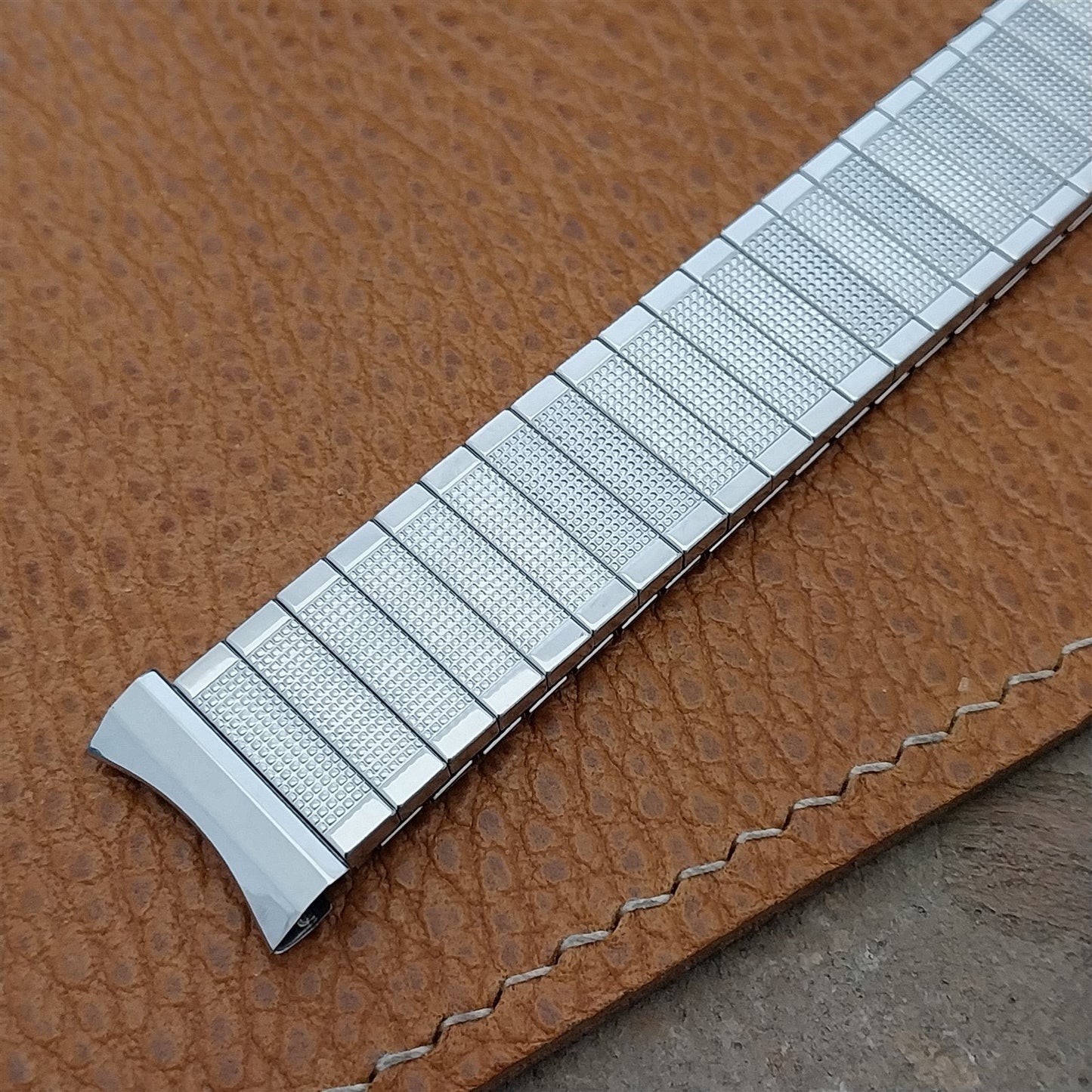 17.2mm 1960s Stainless Steel Expansion Flex-Let Unused nos Vintage Watch Band