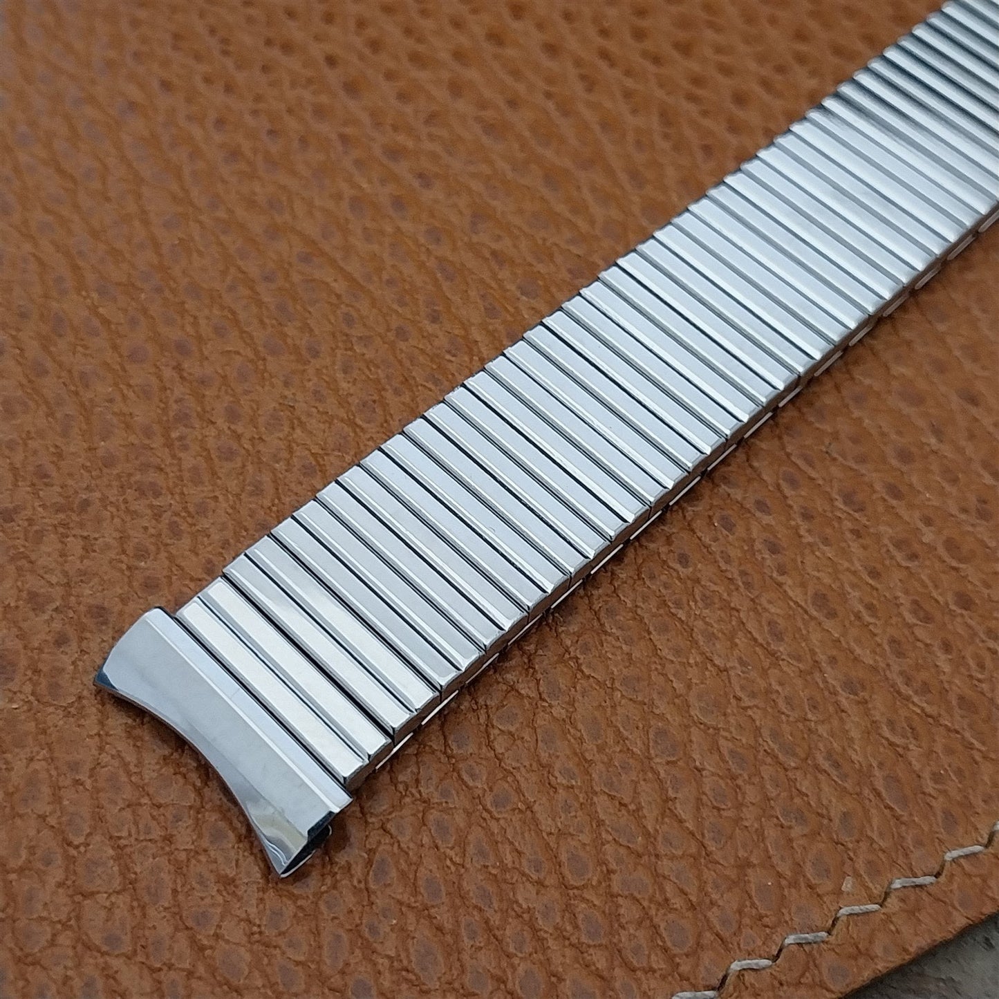 17.2mm 1960s Stainless Steel Expansion Flex-Let Unused nos Vintage Watch Band