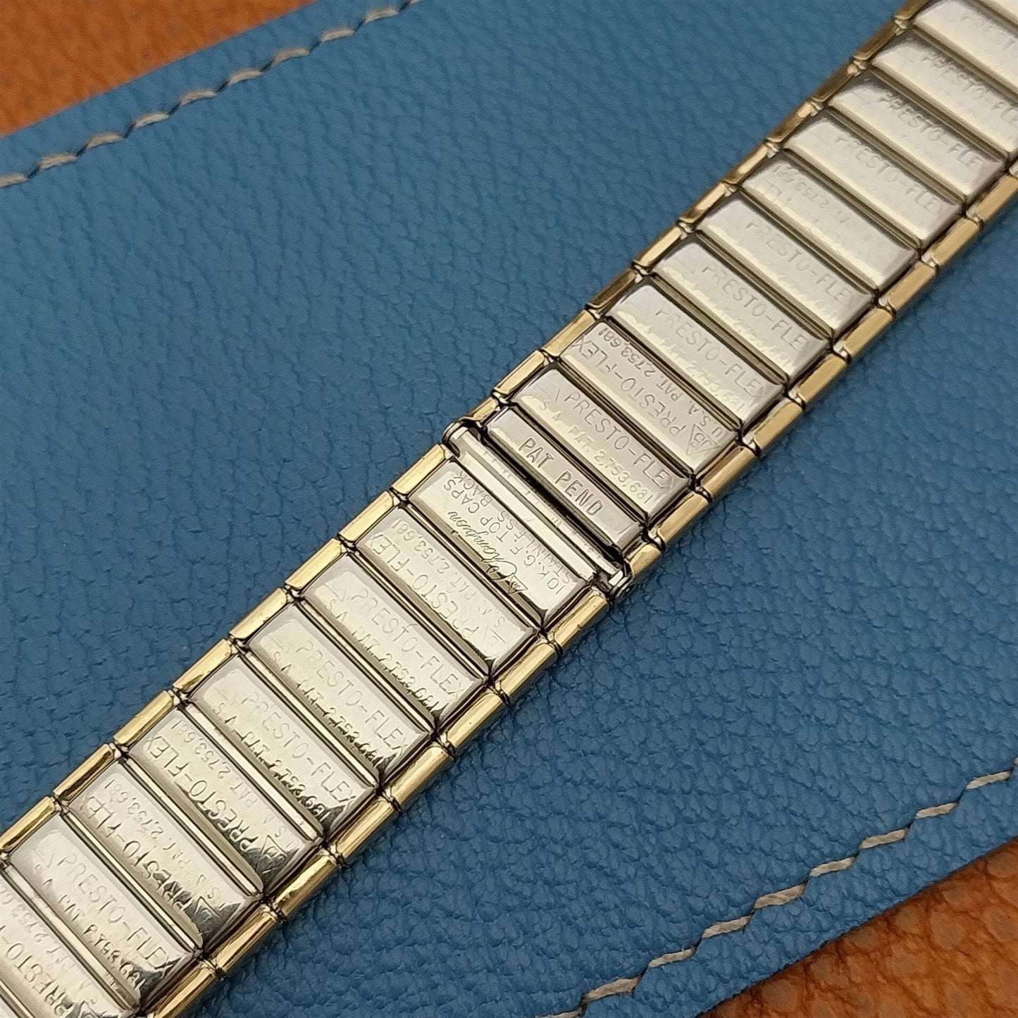 17.2mm JB Champion USA Gold-Filled Short Expansion nos 1960s Vintage Watch Band