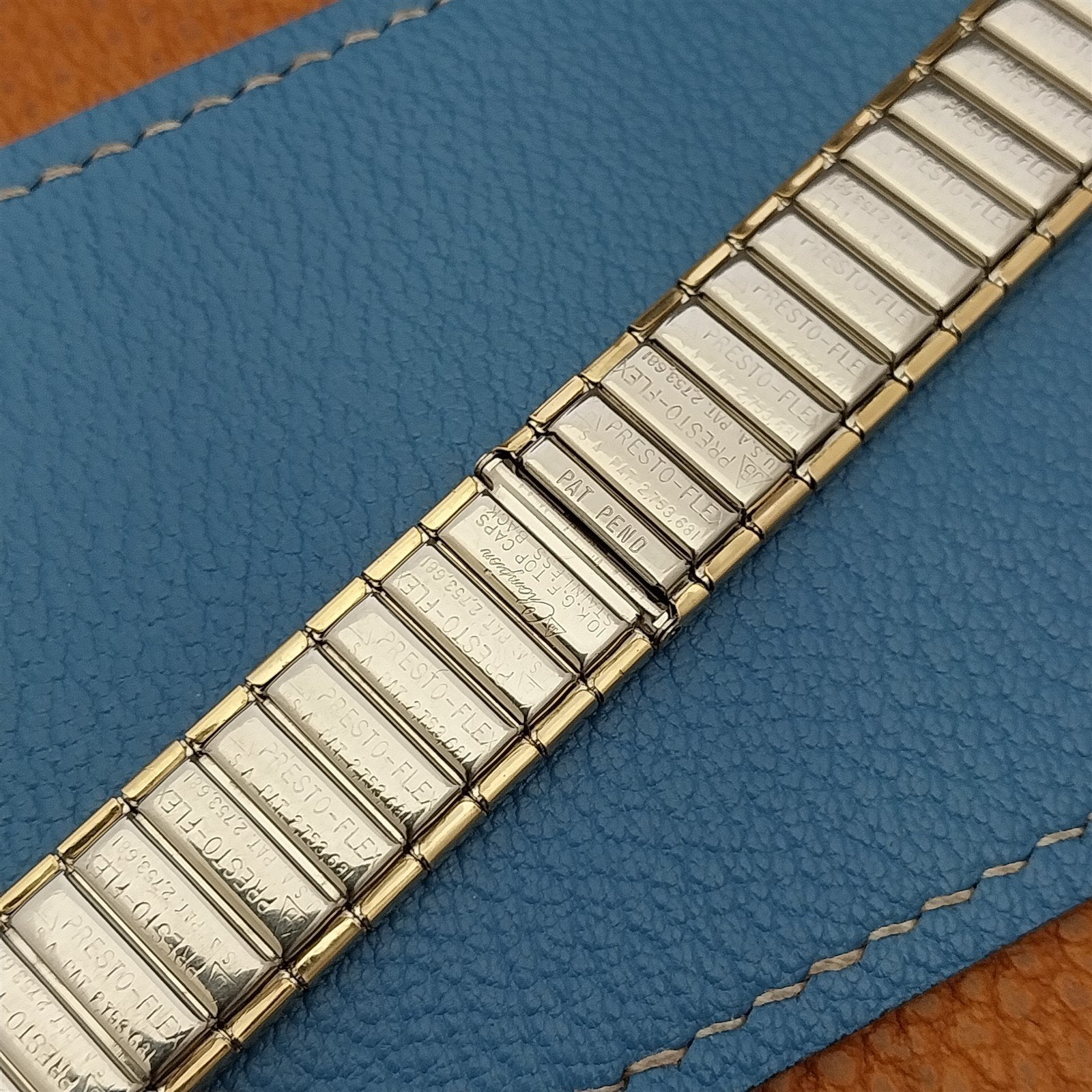 17.2mm JB Champion USA Gold-Filled Short Expansion nos 1960s Vintage Watch Band