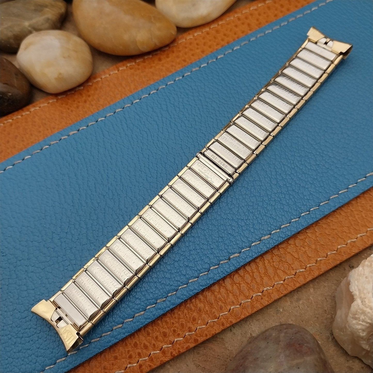 17.2mm JB Champion USA Gold-Filled Short Expansion nos 1960s Vintage Watch Band