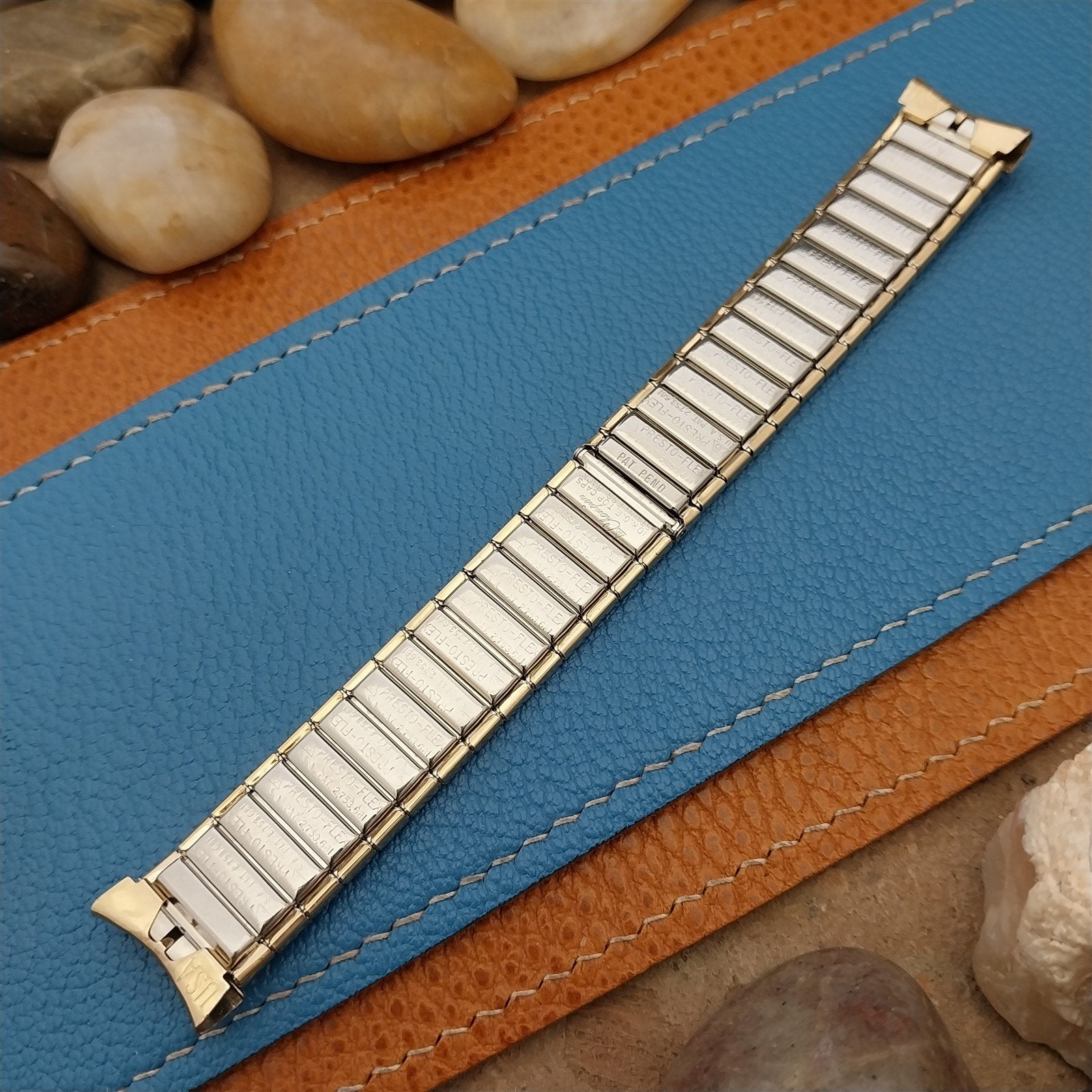 17.2mm JB Champion USA Gold-Filled Short Expansion nos 1960s Vintage Watch Band