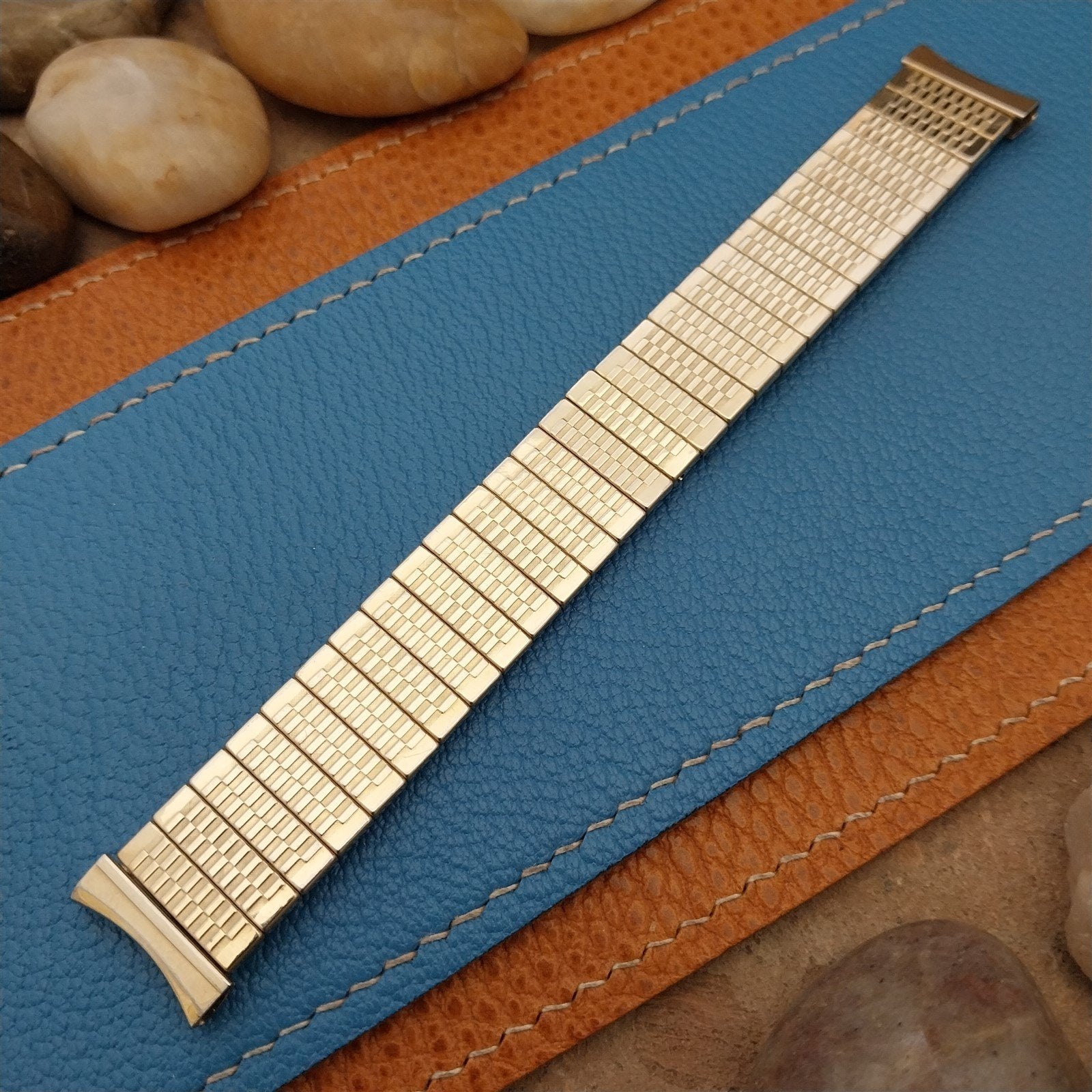 17.2mm JB Champion USA Gold-Filled Short Expansion nos 1960s Vintage Watch Band