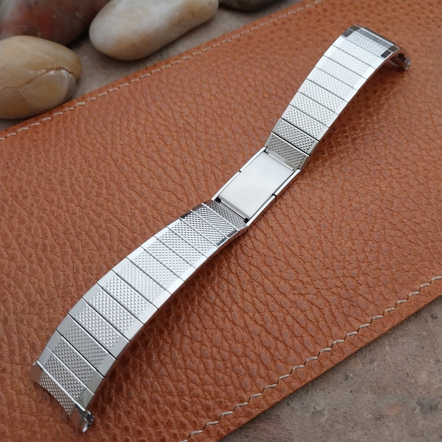 Vintage 1970 19mm 18mm 17mm White Gold-Filled Classic Speidel Unused Watch Band
