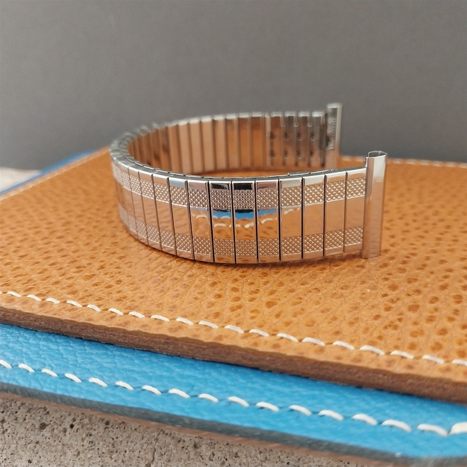 19mm 18mm Flex-Let Stainless Steel Super-Flex Unused 1950s Vintage Watch Band