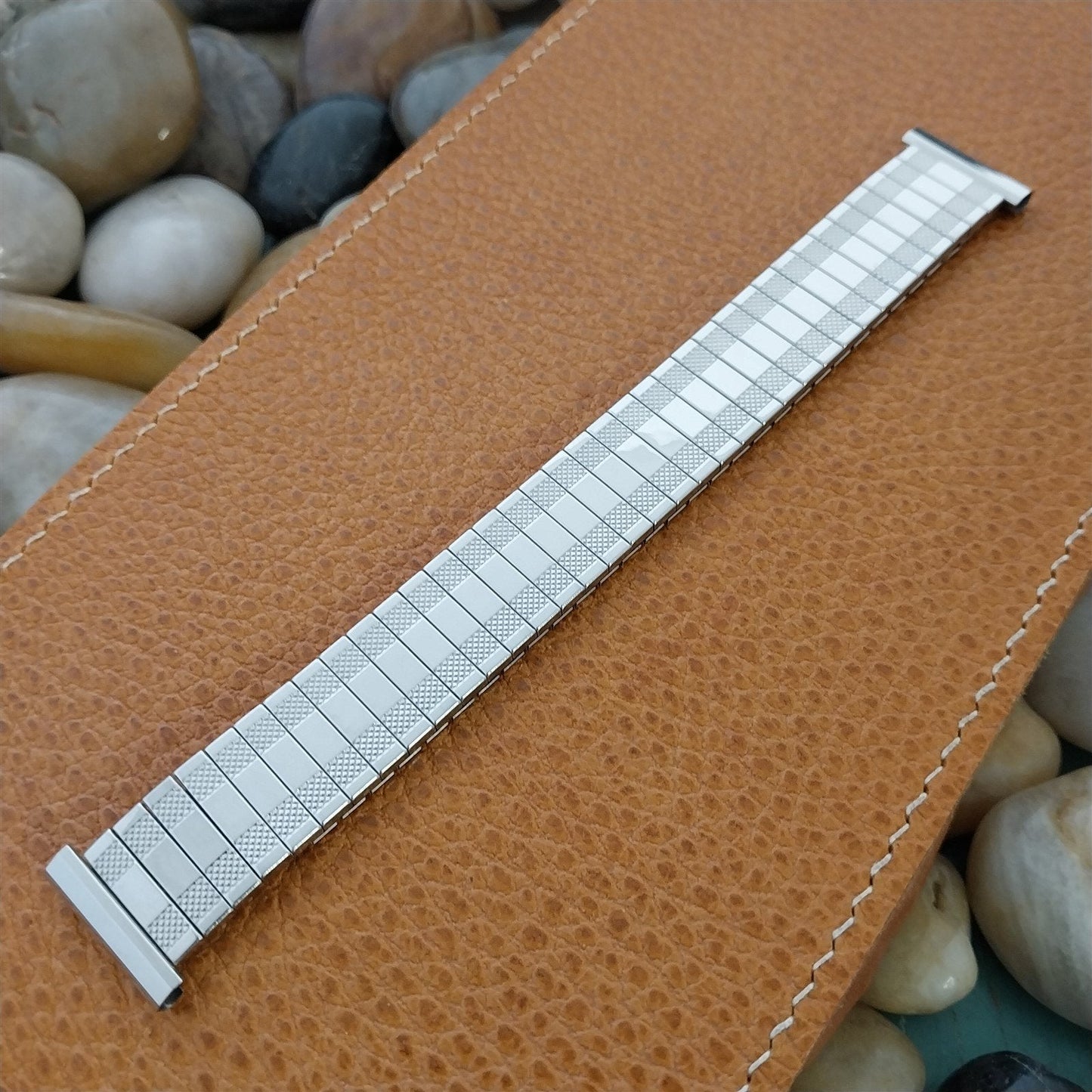 19mm 18mm Flex-Let Stainless Steel Super-Flex Unused 1950s Vintage Watch Band