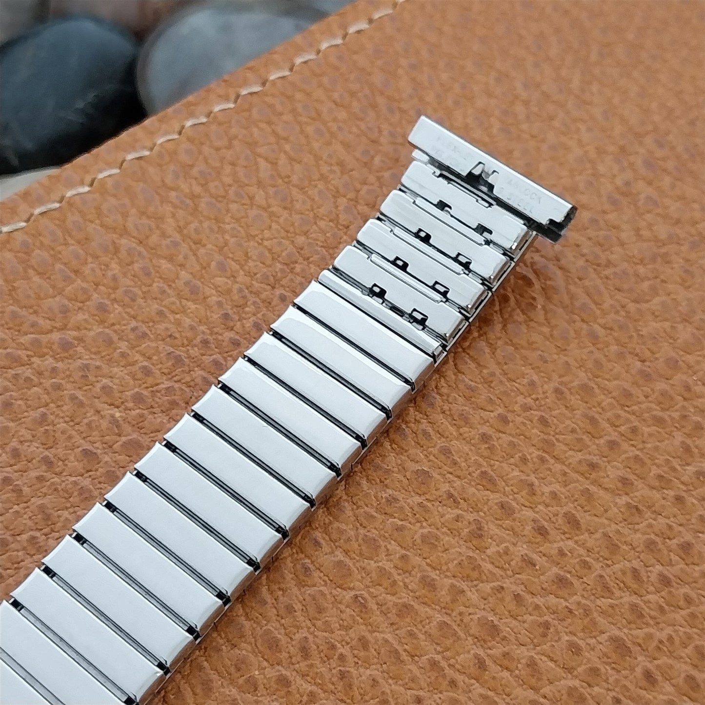 19mm 18mm Flex-Let Stainless Steel Super-Flex Unused 1950s Vintage Watch Band