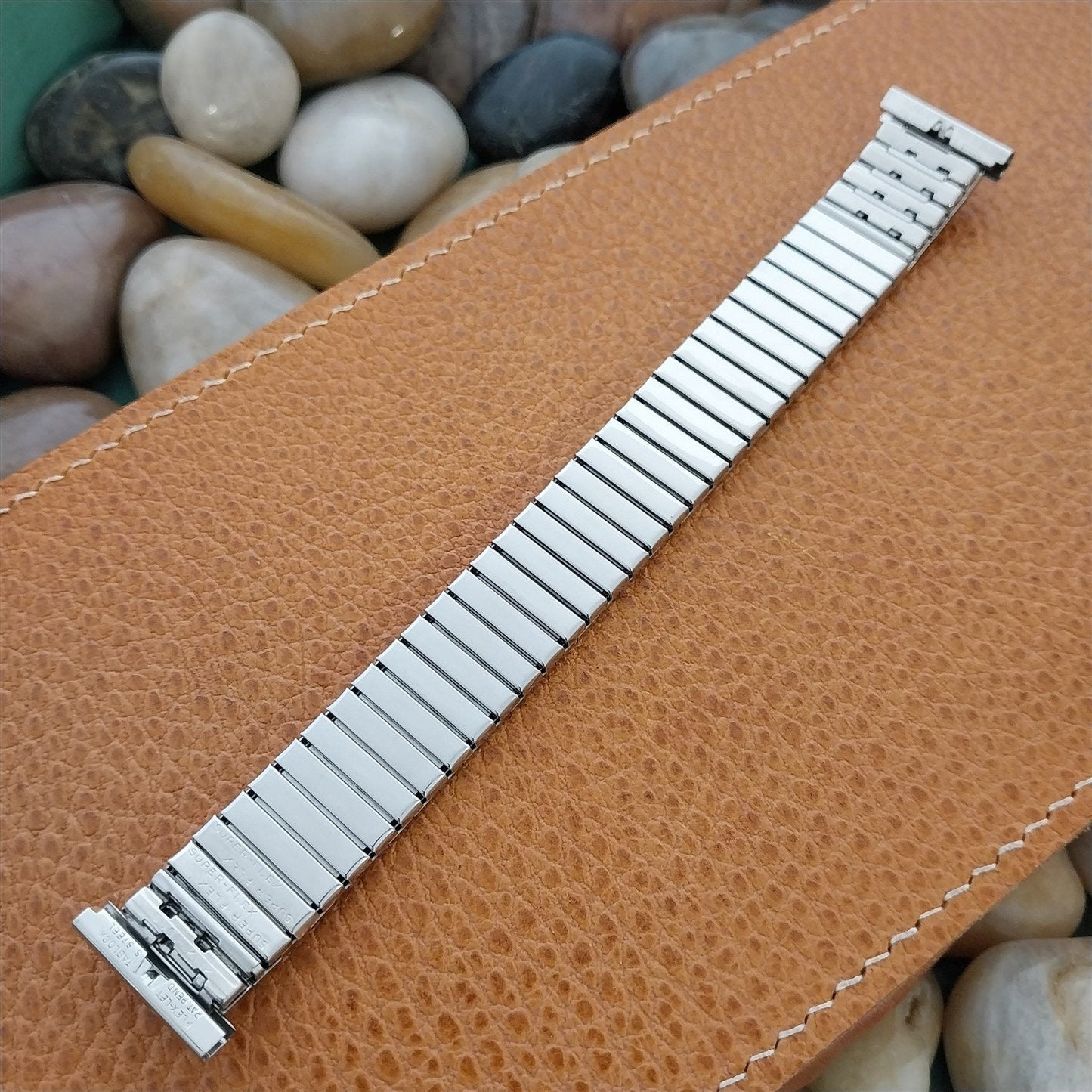 19mm 18mm Flex-Let Stainless Steel Super-Flex Unused 1950s Vintage Watch Band