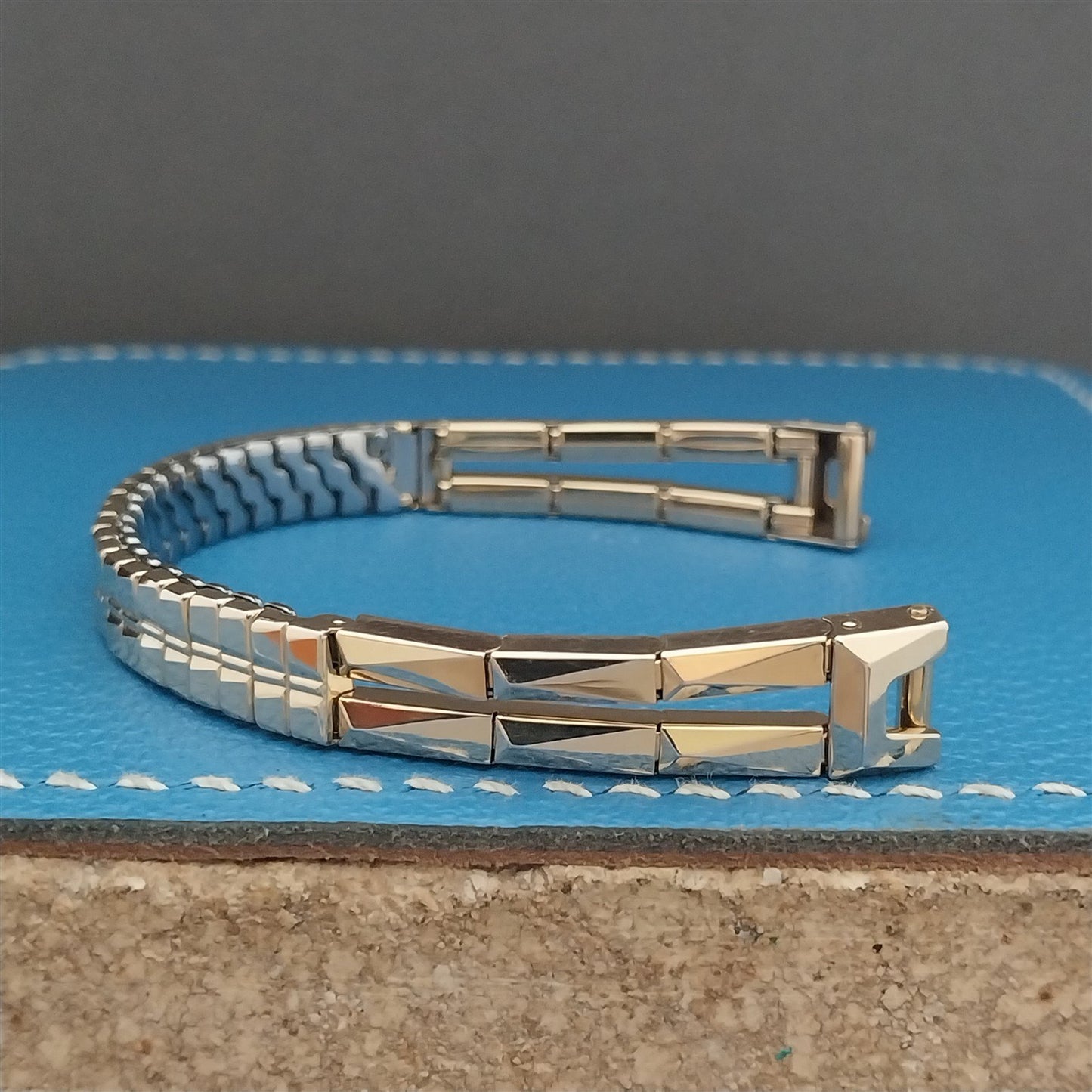 1950s Vintage Gold-Filled Gemex Tahiti Vintage Cocktail Watch Band