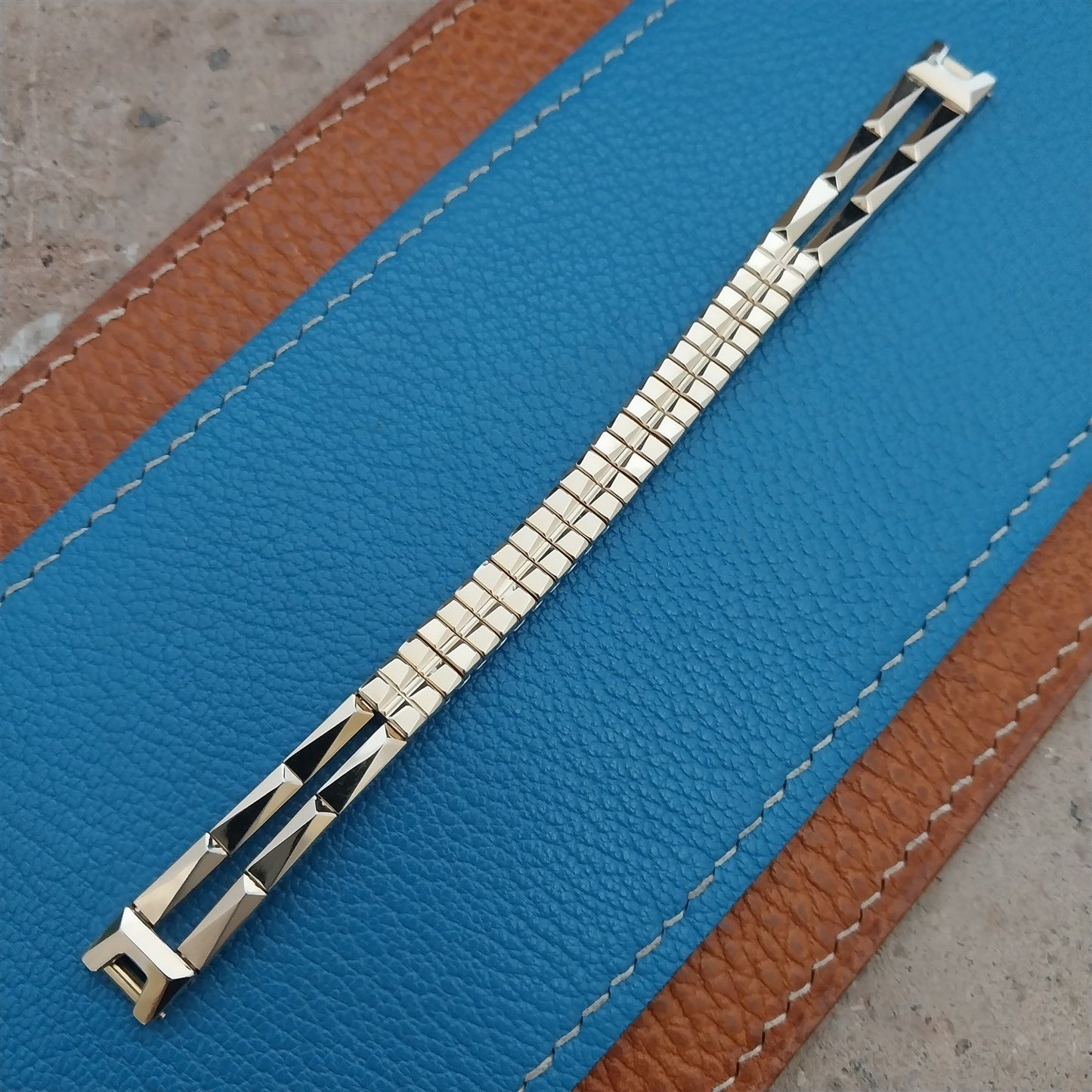 1950s Vintage Gold-Filled Gemex Tahiti Vintage Cocktail Watch Band