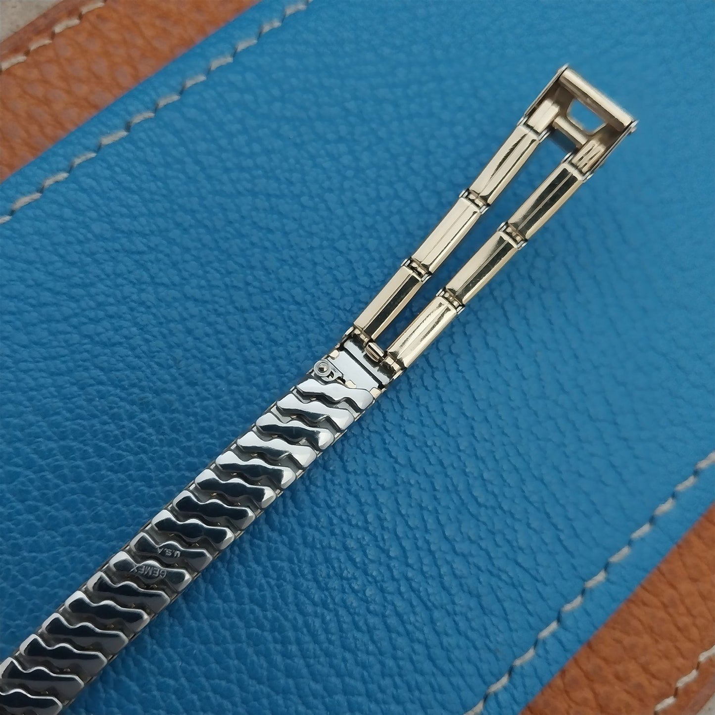 1950s Vintage Gold-Filled Gemex Tahiti Vintage Cocktail Watch Band