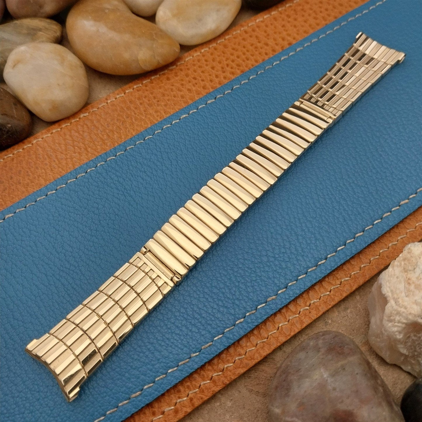 JB Champion 19mm 18mm 10k Gold-Filled Long Unused nos 1960s Vintage Watch Band