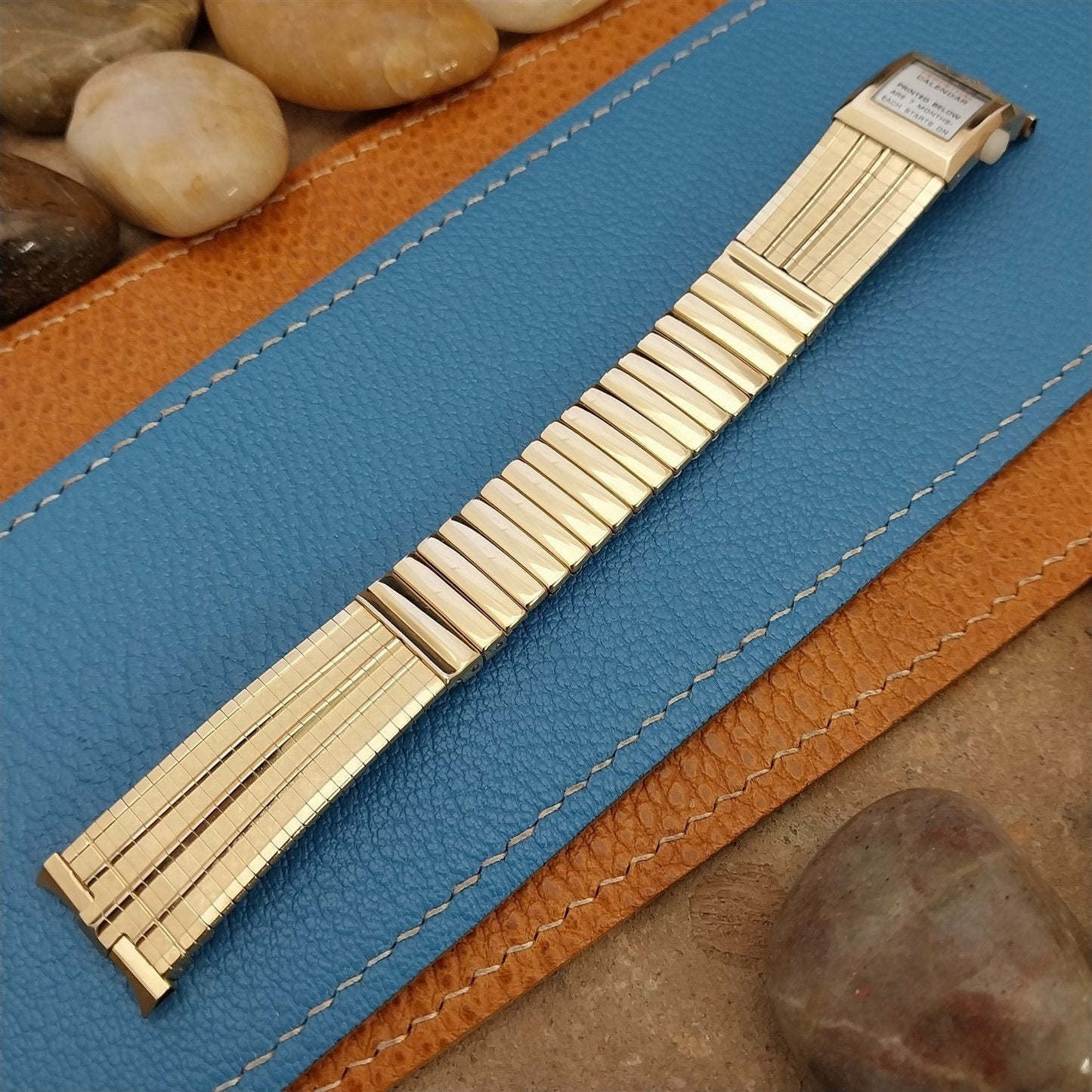 JB Champion 10k Gold-Filled Perpetual Calendar nos 1960s Vintage Watch Band