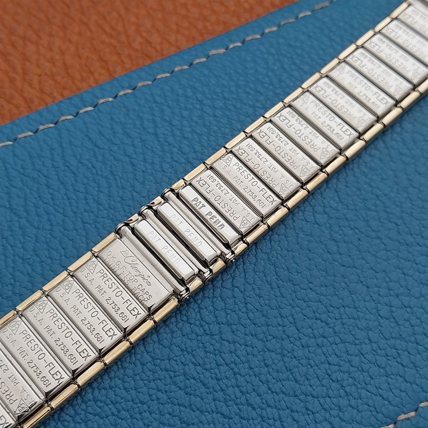 Vintage JB Champion 19mm 18mm 17mm Gold Fill Stretch Classic 1960s Watch Band