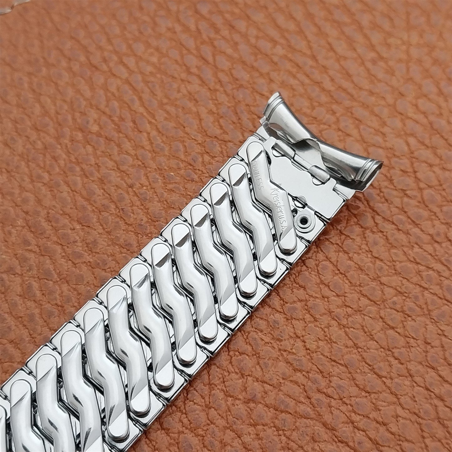 Vintage 19mm 18mm 17mm Kreisler Stainless Steel Unused Classic 1950s Watch Band