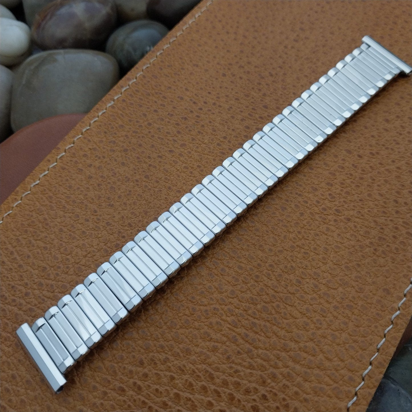 19mm 18mm 16mm Kreisler 10k White Gold-Filled Unused 1950s Vintage Watch Band