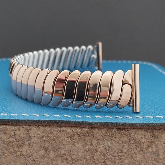 1958 Flex-Let Calvin Rose Gold-Fill 19mm 16mm Classic Stretch Vintage Watch Band