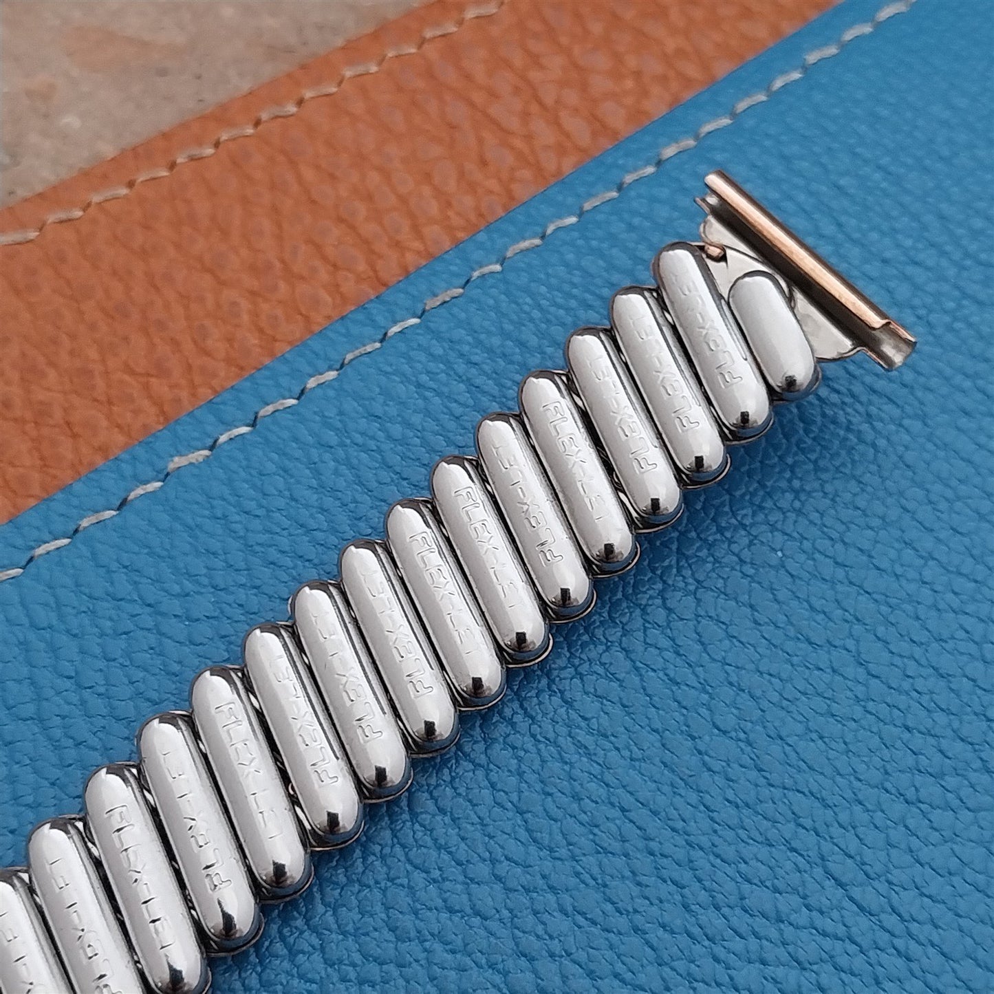 1958 Flex-Let Calvin Rose Gold-Fill 19mm 16mm Classic Stretch Vintage Watch Band