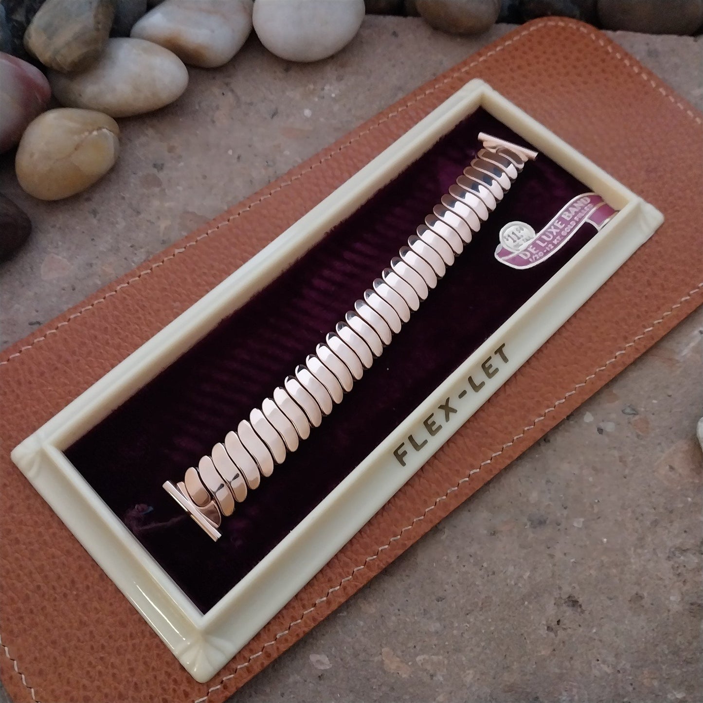 Rose Gold-Filled 1957 Flex-Let Calvin 19mm 18mm 16mm Classic Stretch Watch Band