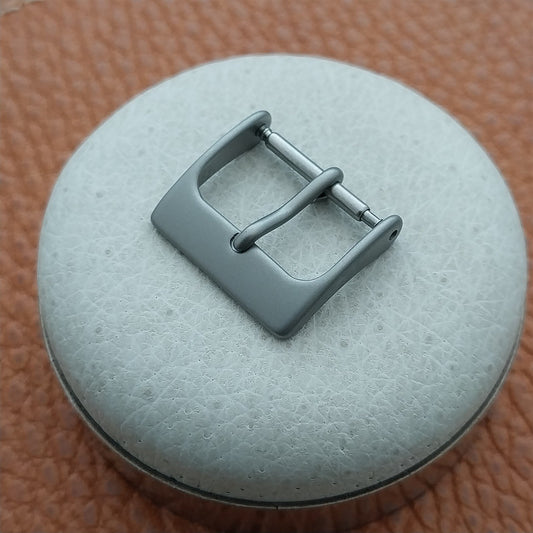 16mm Bead Blasted Matte Stainless Steel Watch Strap Buckle