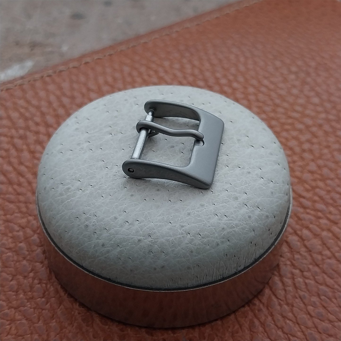 16mm Bead Blasted Matte Stainless Steel Watch Strap Buckle