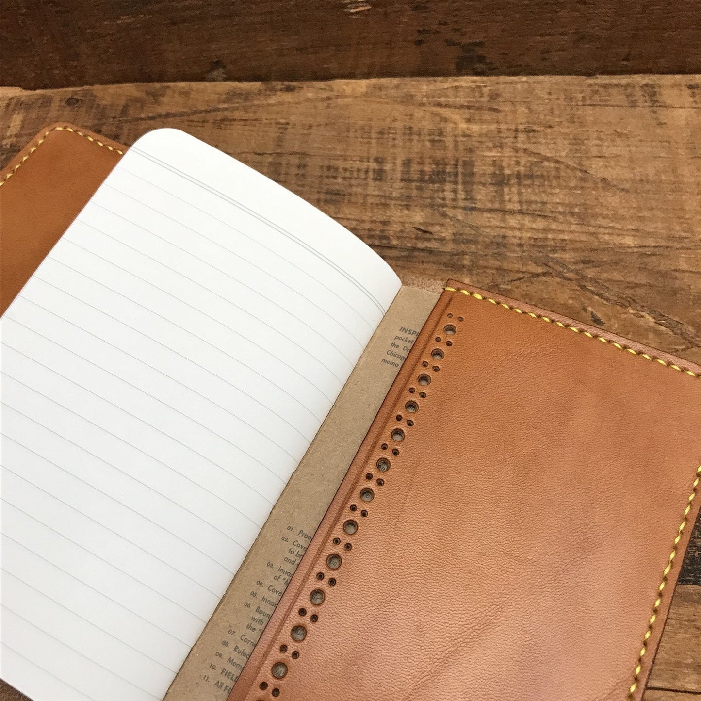 Handmade Saddle Leather Field Notes Notebook Passport Wallet